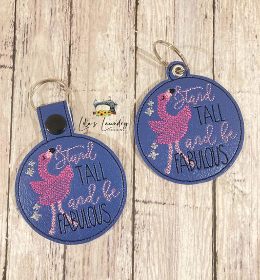 Stand Tall Be Fabulous Fobs - DIGITAL Embroidery DESIGN