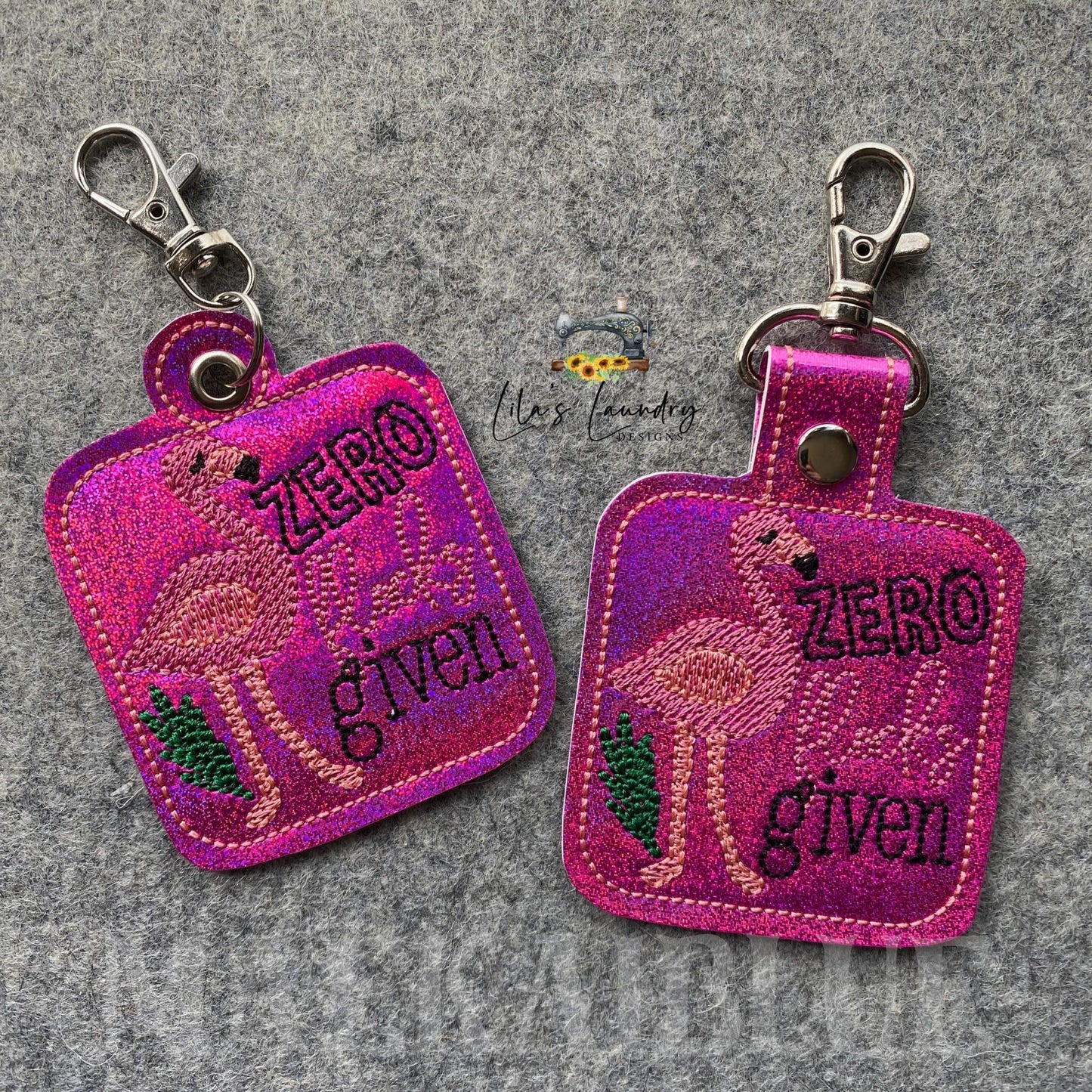 Zero Flocks Given Fobs - DIGITAL Embroidery DESIGN