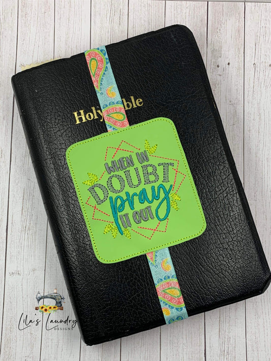 Pray it Out Book Band - Embroidery Design, Digital File