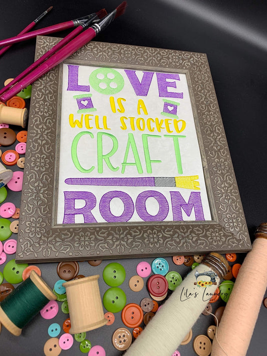Well Stocked Craft Room - 3 sizes- Digital Embroidery Design