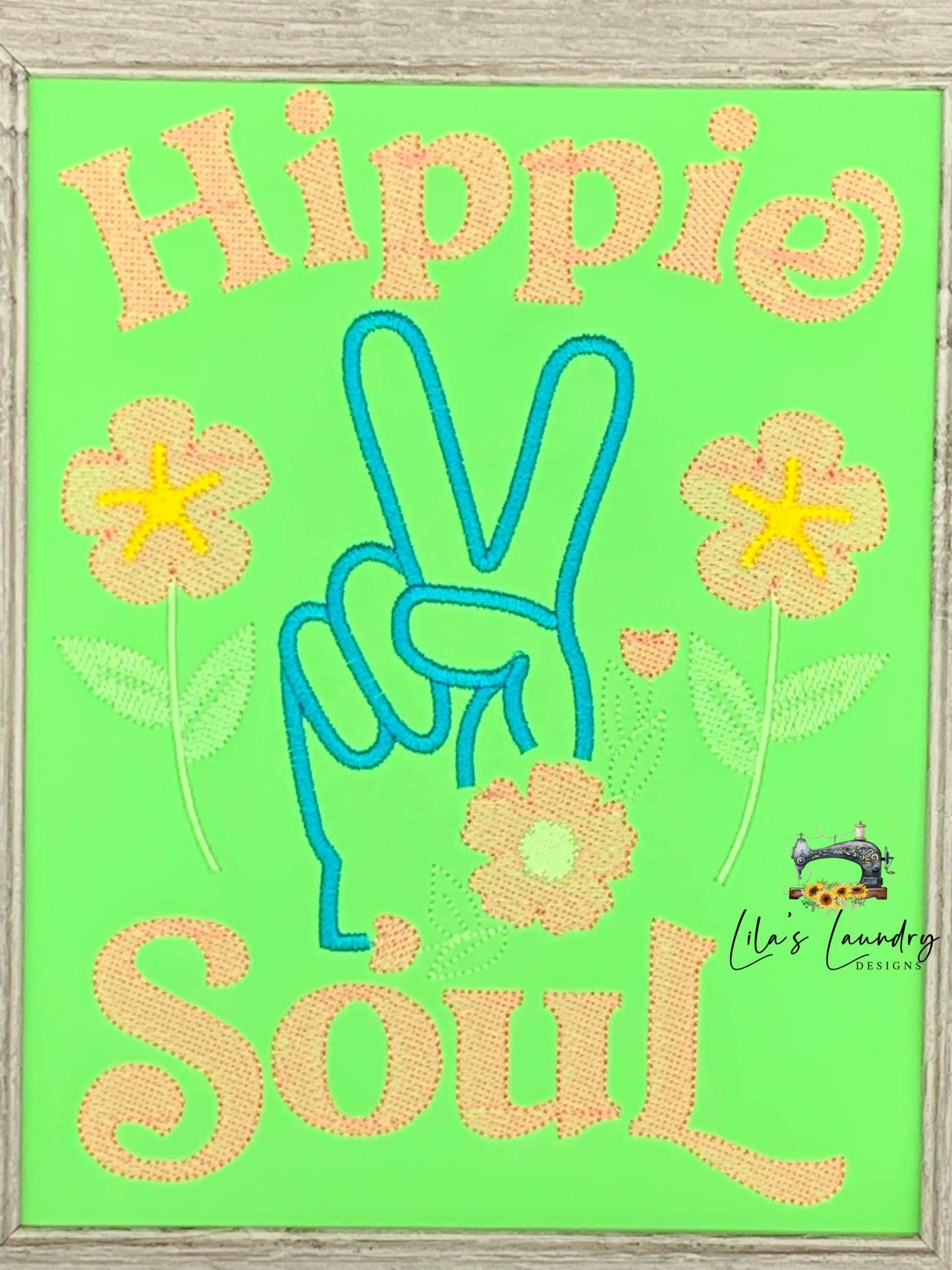 Hippie Soul - 3 sizes- Digital Embroidery Design