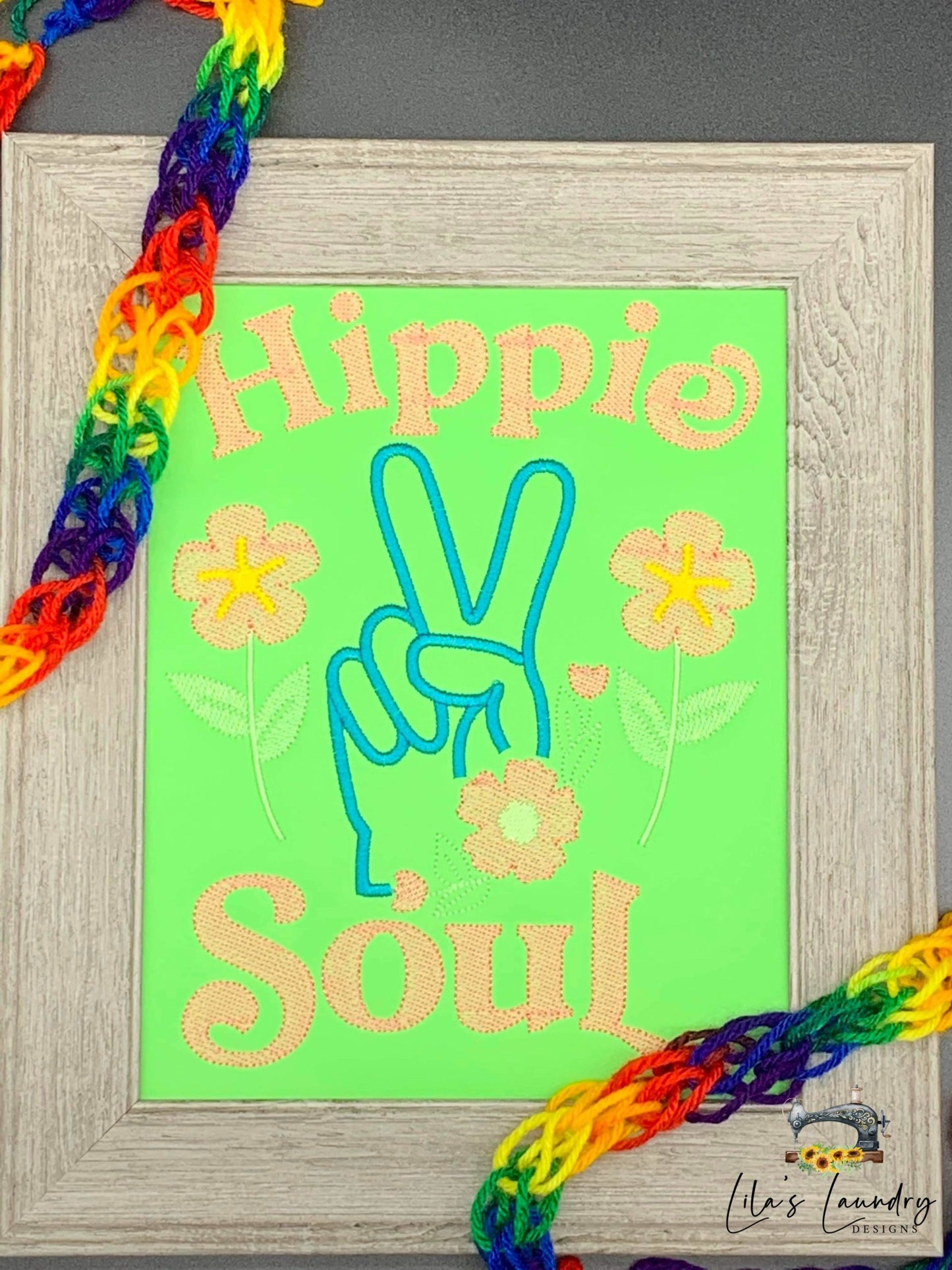 Hippie Soul - 3 sizes- Digital Embroidery Design