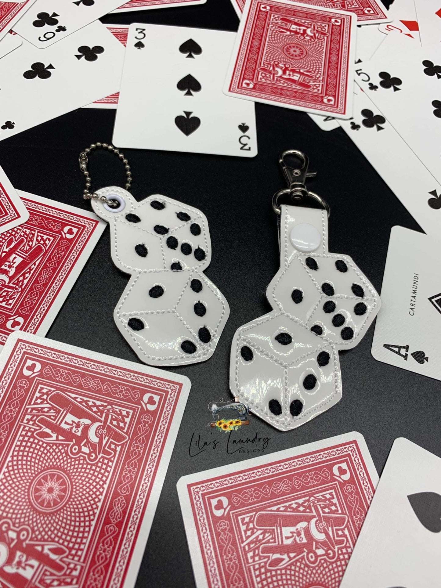 Dice Fobs - DIGITAL Embroidery DESIGN