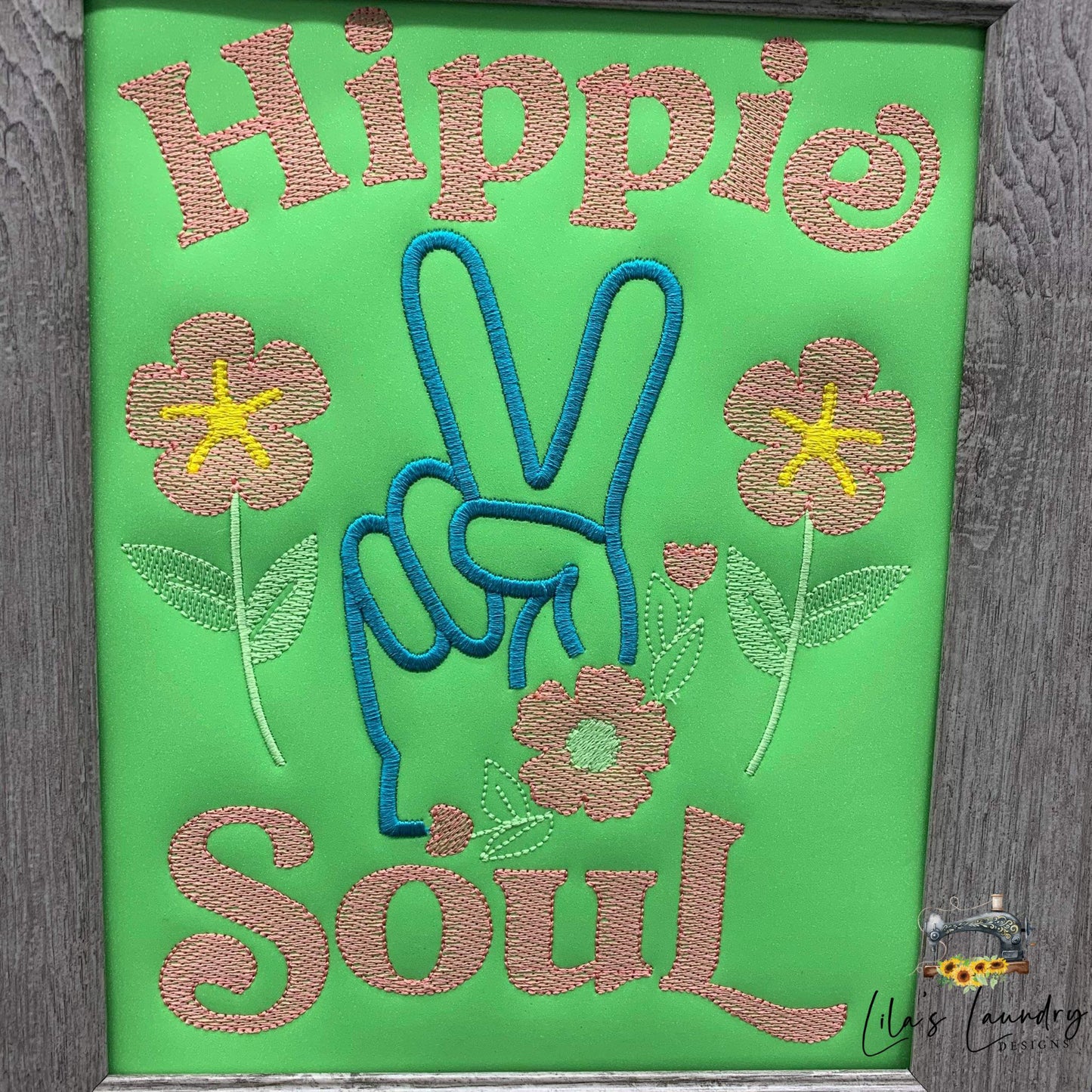 Hippie Soul - 3 sizes- Digital Embroidery Design