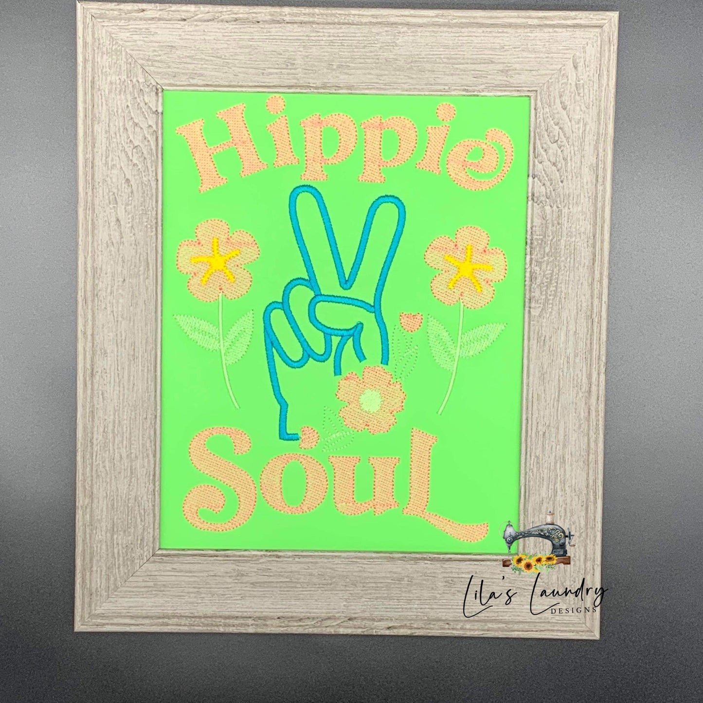 Hippie Soul - 3 sizes- Digital Embroidery Design