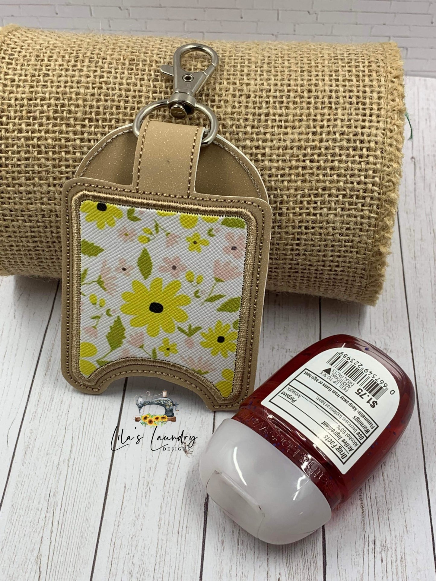Boho Applique Fold Over Sanitizer Holder 5x7- DIGITAL Embroidery DESIGN