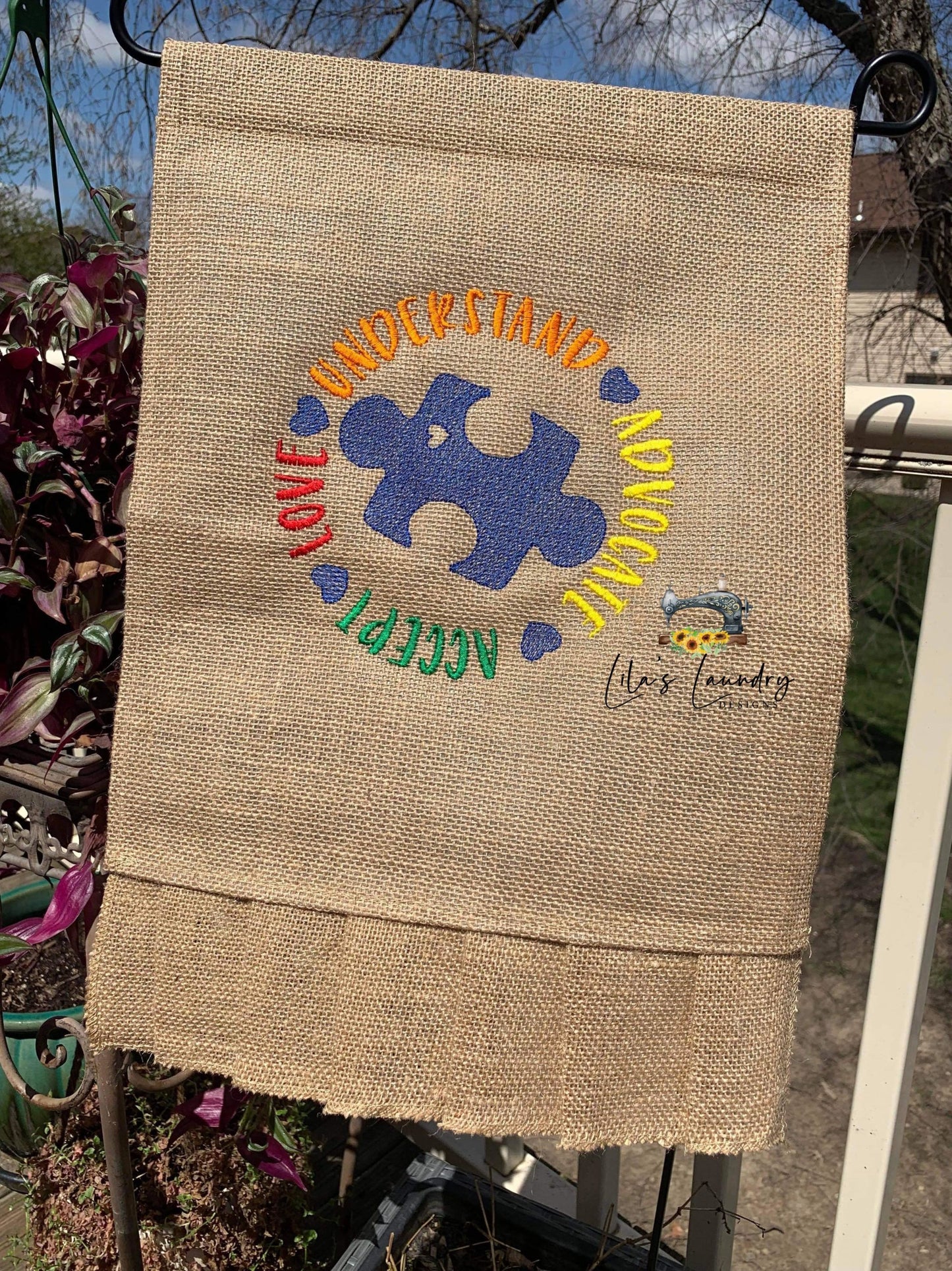 Love Understand Advocate Accept - 4 sizes- Digital Embroidery Design