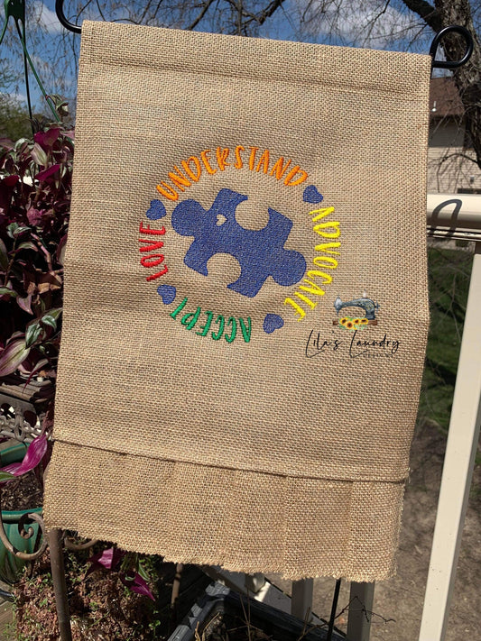 Love Understand Advocate Accept - 4 sizes- Digital Embroidery Design