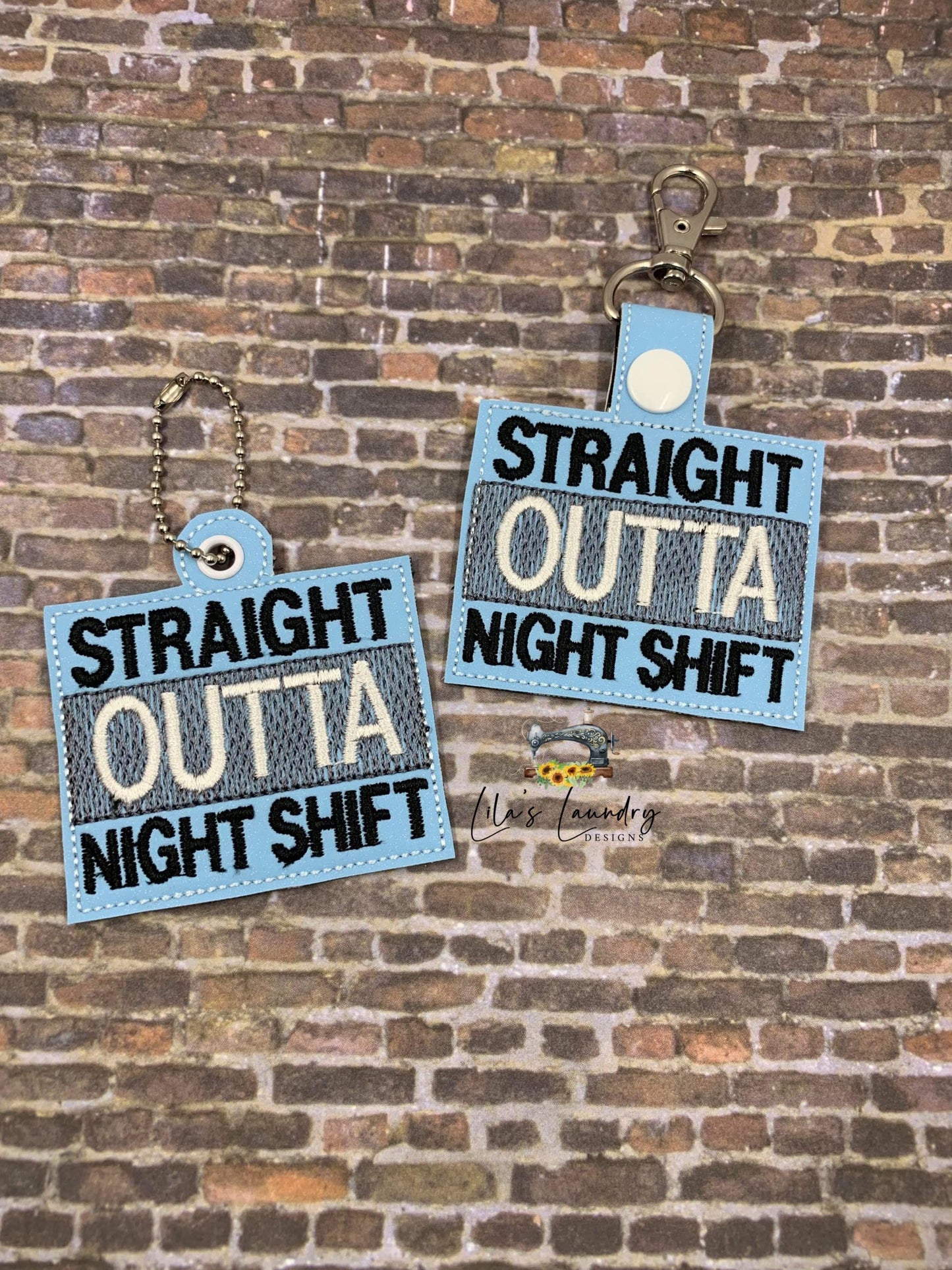 Night Shift Fobs - DIGITAL Embroidery DESIGN