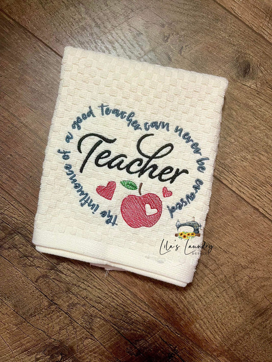 Influence of a Good Teacher - 3 sizes- Digital Embroidery Design