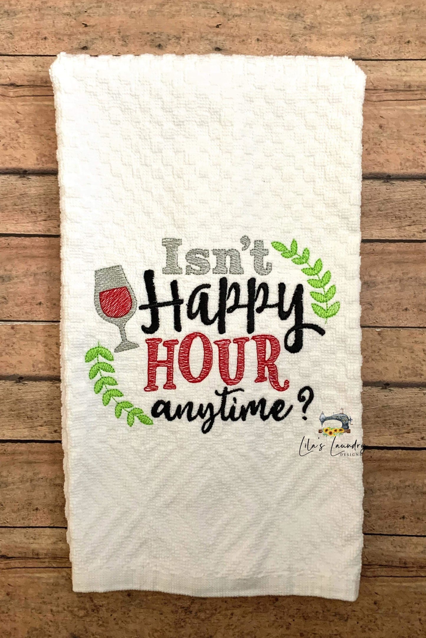 Happy Hour Anytime - 3 sizes- Digital Embroidery Design