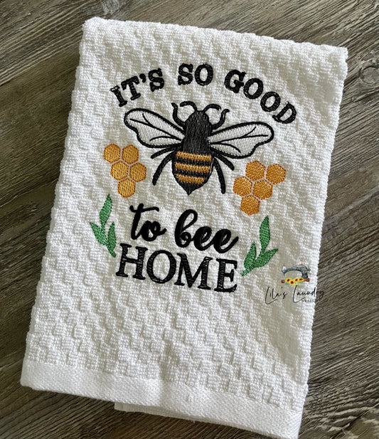 So Good to Bee Home - 4 sizes- Digital Embroidery Design