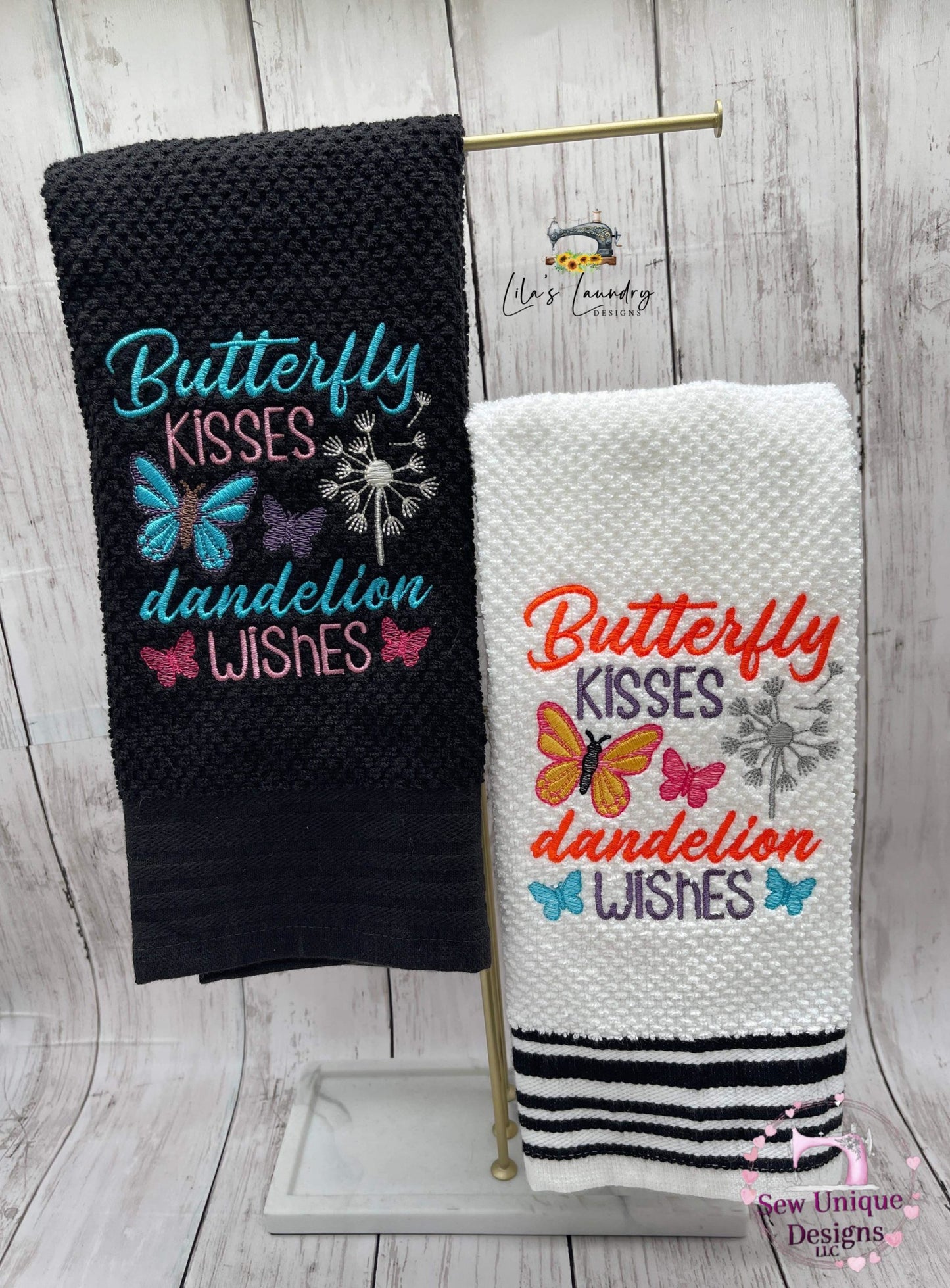 Butterfly Kisses - 3 sizes- Digital Embroidery Design