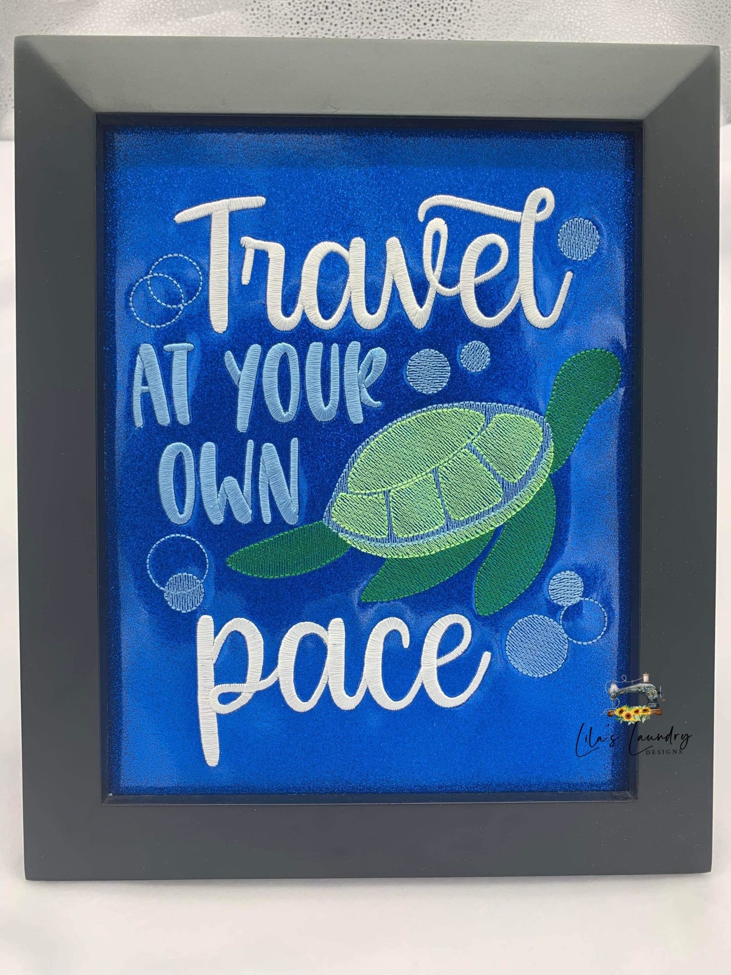 Travel At Your Own Pace - 4 sizes- Digital Embroidery Design