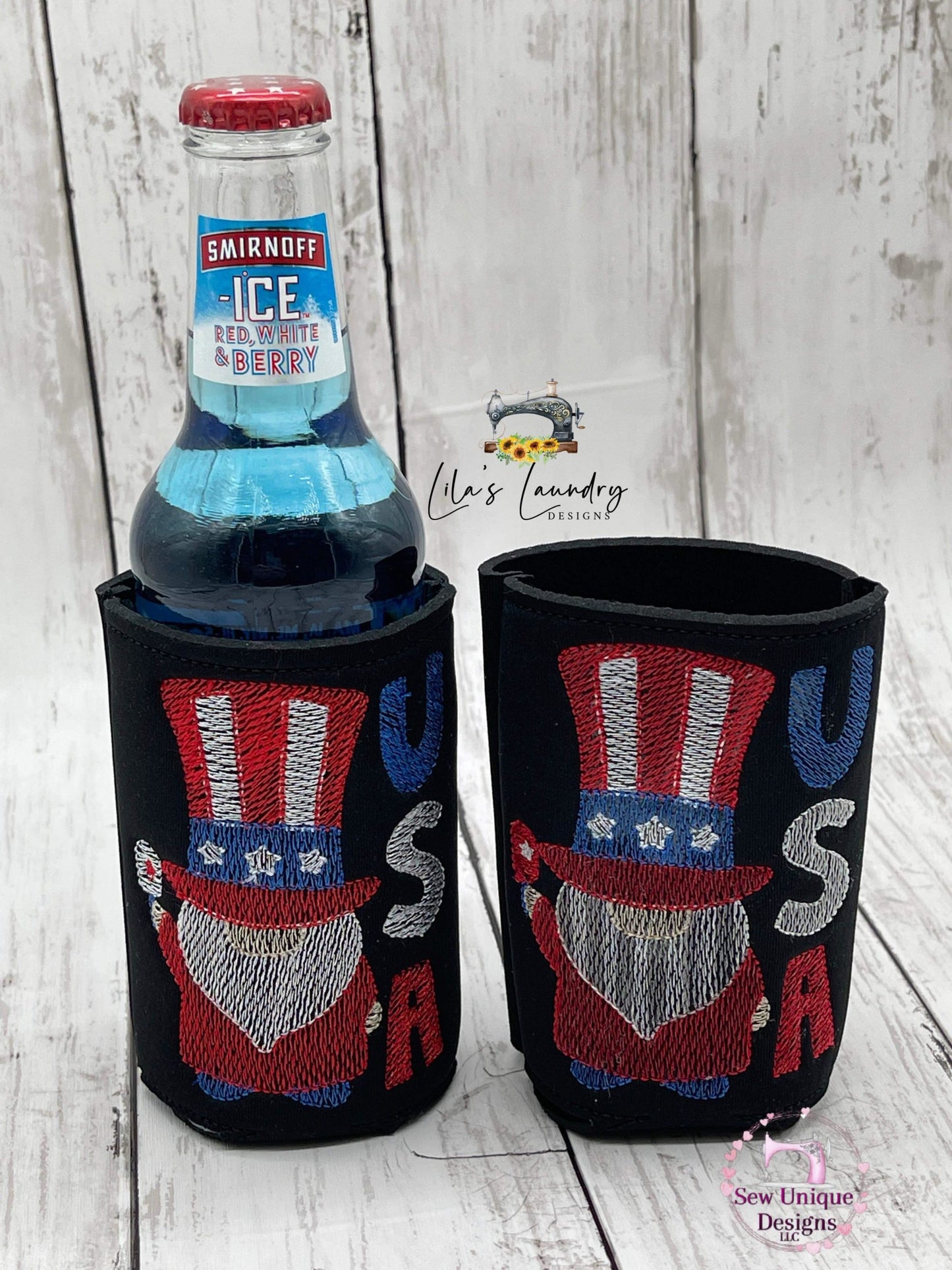 USA Gnome - 3 sizes- Digital Embroidery Design