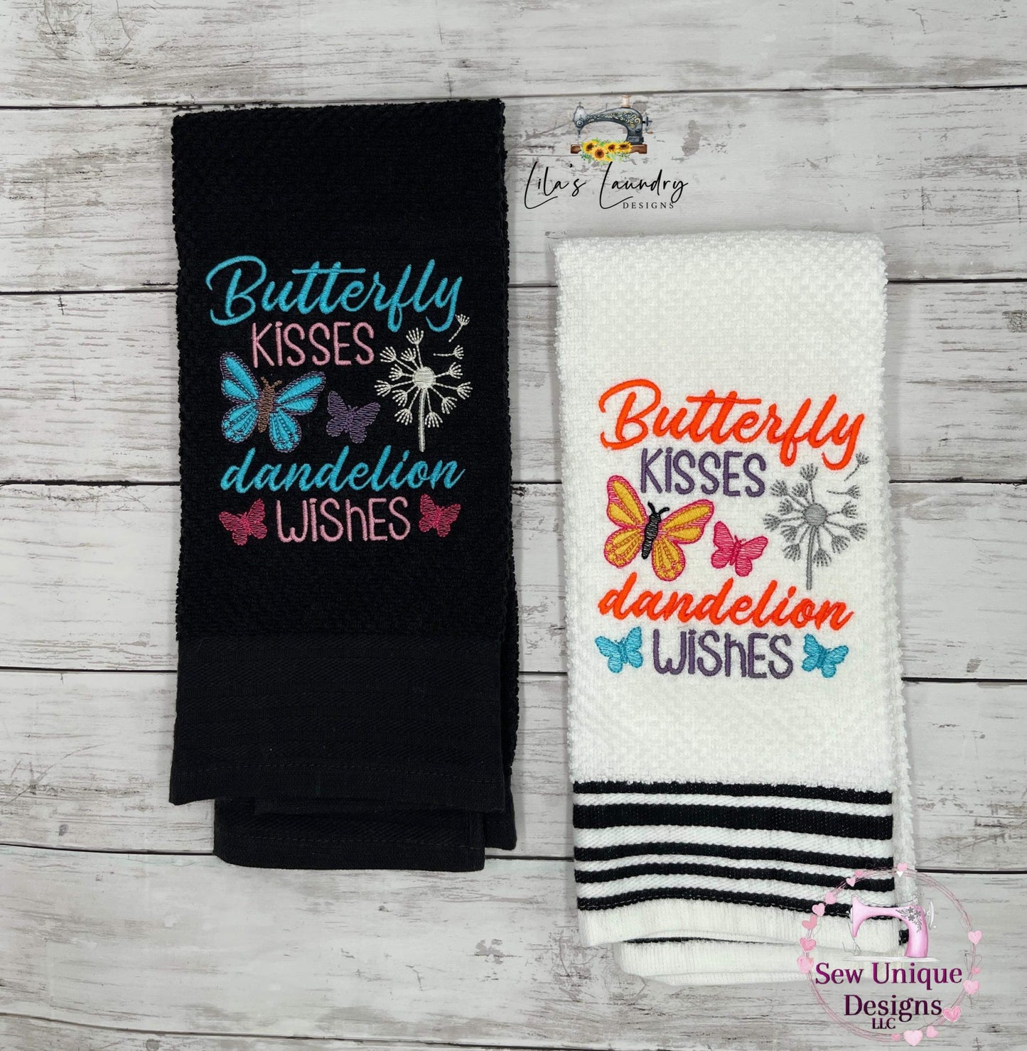 Butterfly Kisses - 3 sizes- Digital Embroidery Design