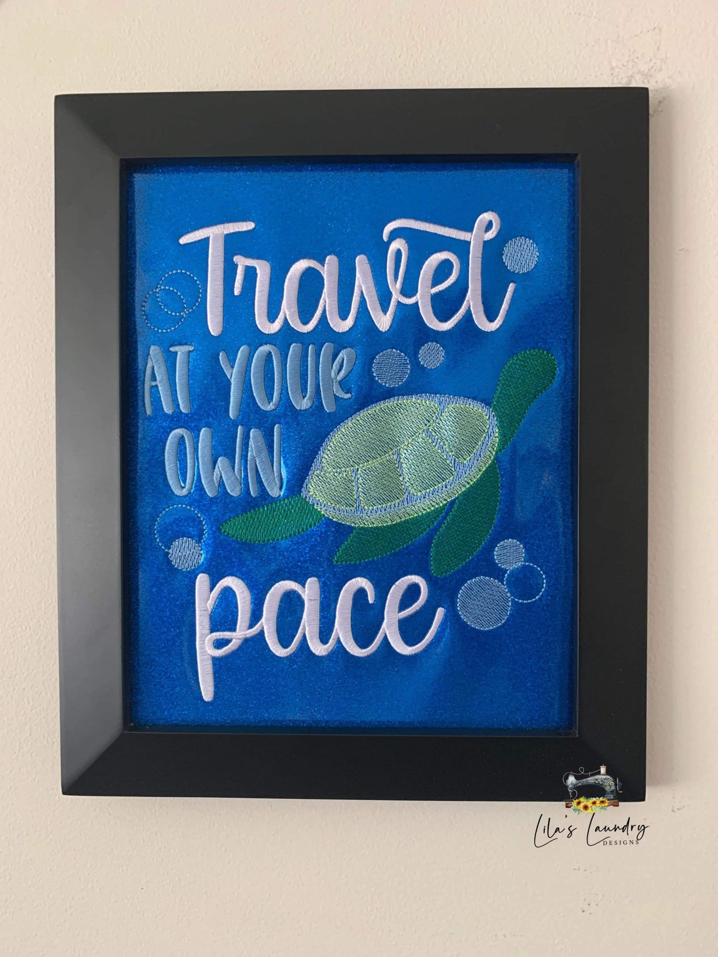 Travel At Your Own Pace - 4 sizes- Digital Embroidery Design