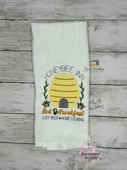 Honeybee Inn - 3 sizes- Digital Embroidery Design