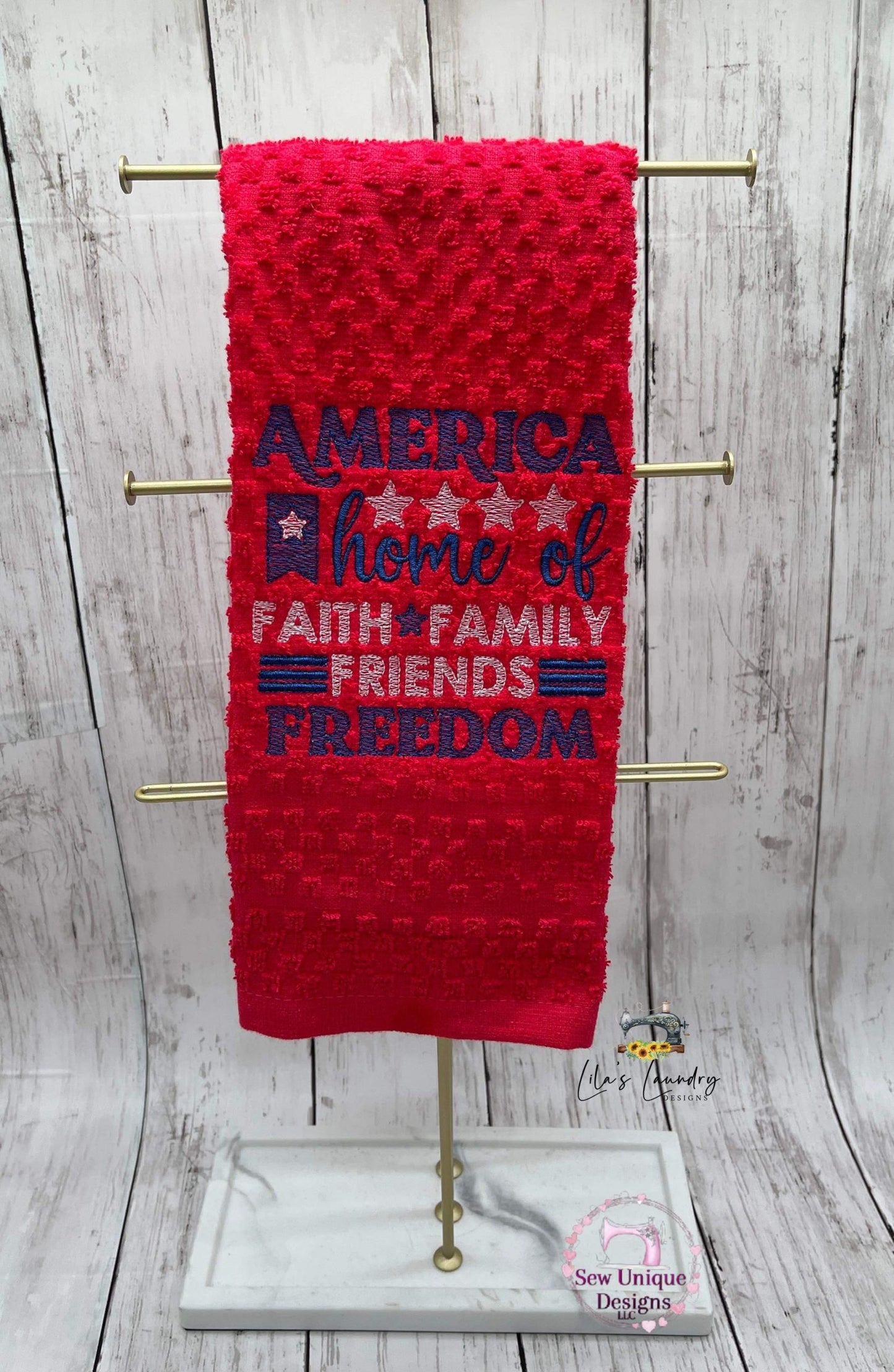 Faith Family Friends Freedom - 4 sizes- Digital Embroidery Design