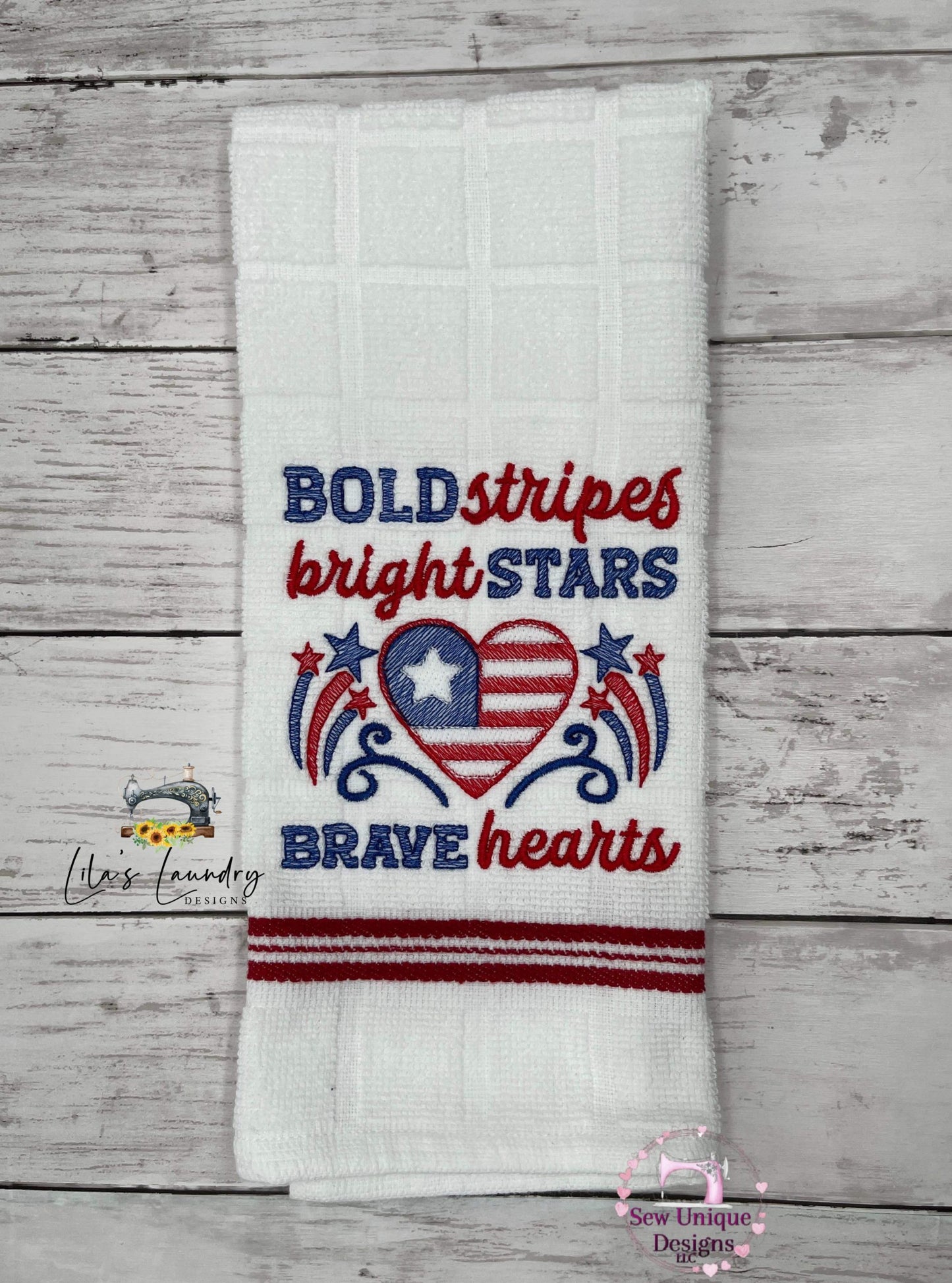 Bold Bright Brave - 3 sizes- Digital Embroidery Design
