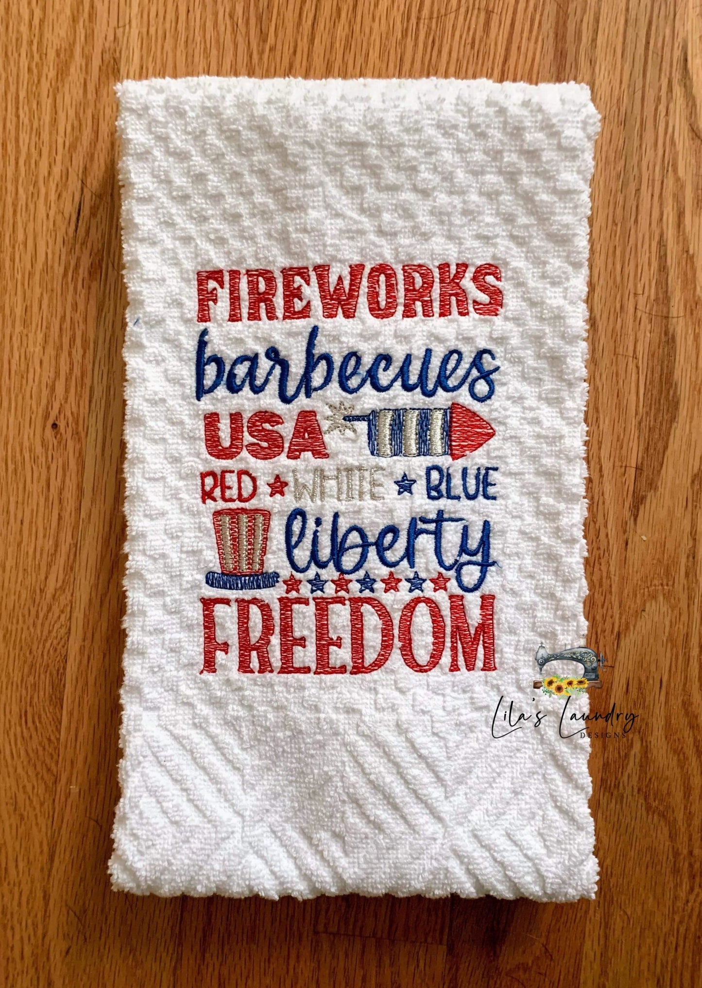 Fireworks Liberty Freedom - 3 sizes- Digital Embroidery Design