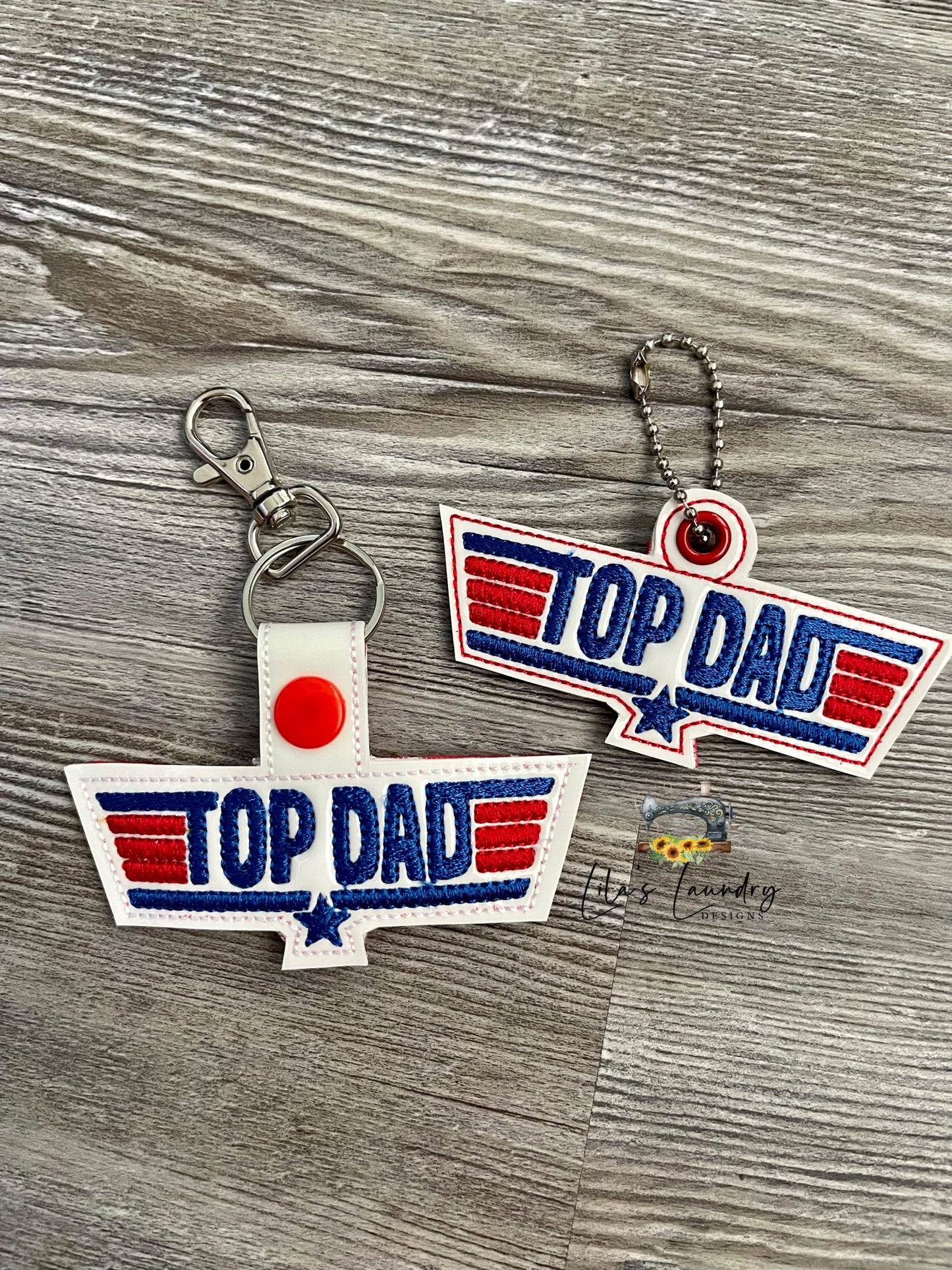 Top Dad Fobs - DIGITAL Embroidery DESIGN