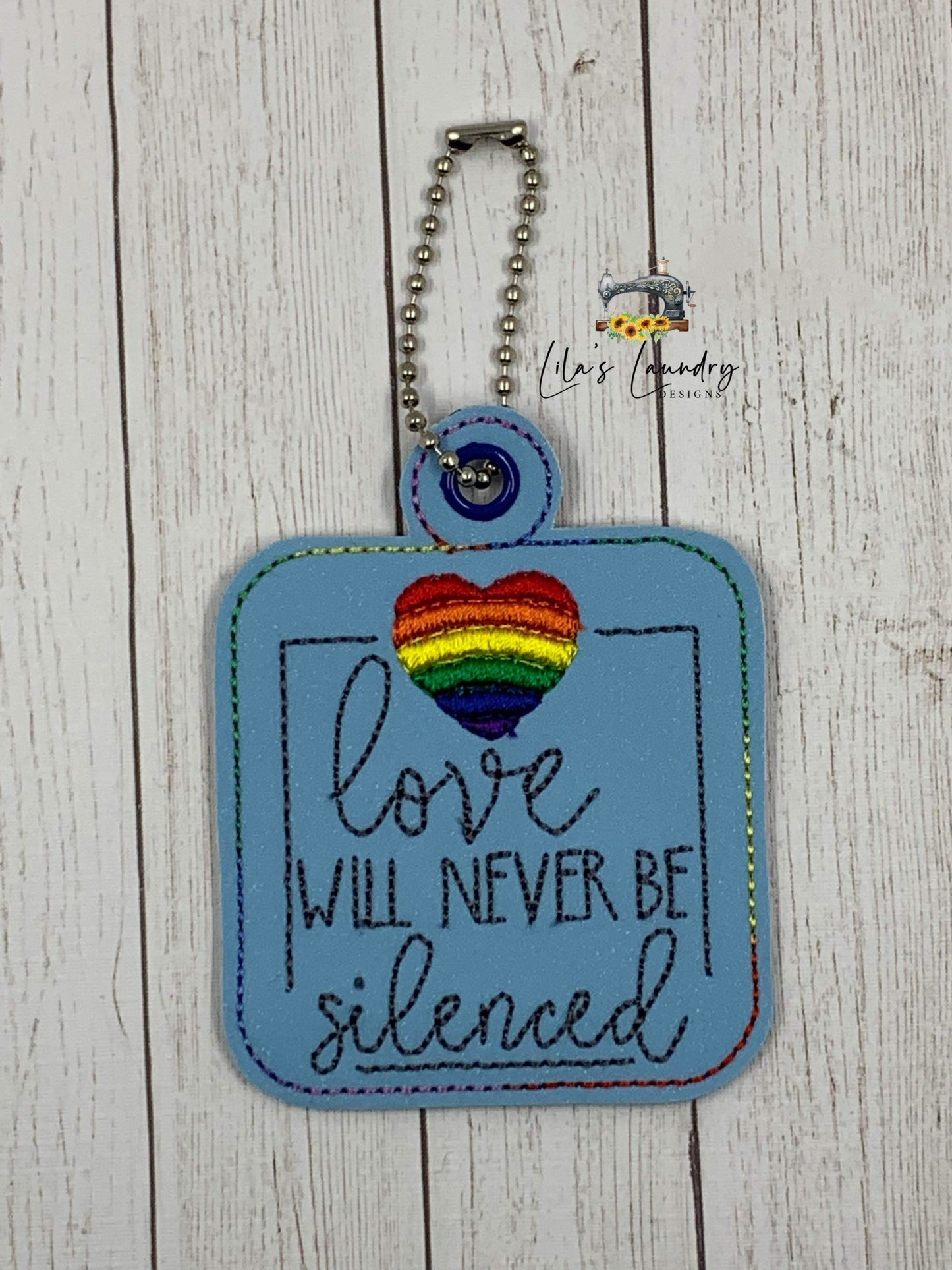 Never Be Silenced Fobs - DIGITAL Embroidery DESIGN