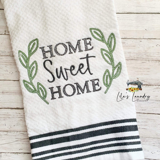 Home Sweet Home - 3 sizes- Digital Embroidery Design