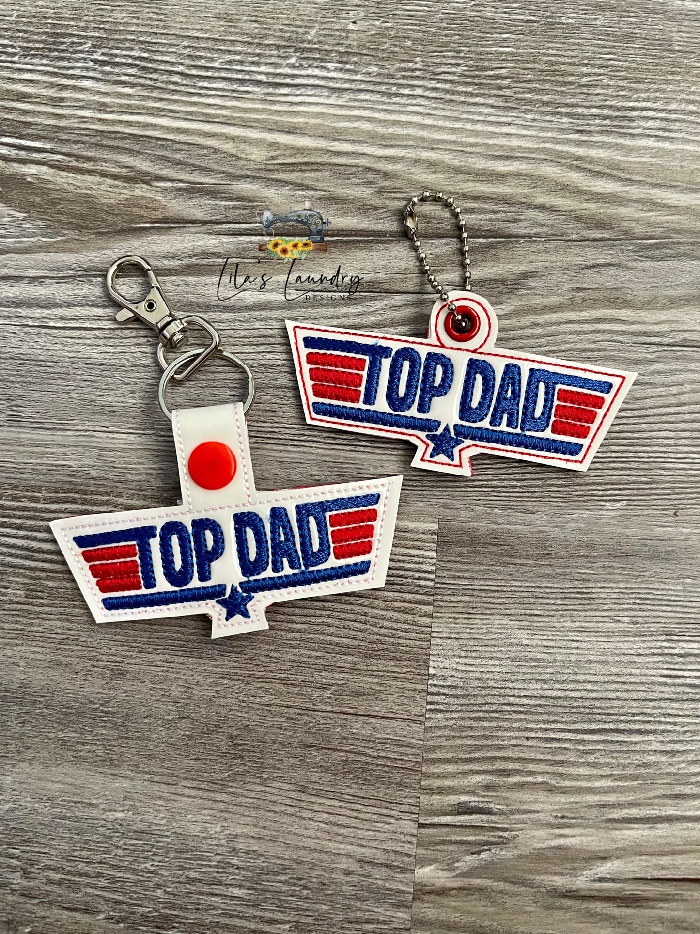 Top Dad Fobs - DIGITAL Embroidery DESIGN