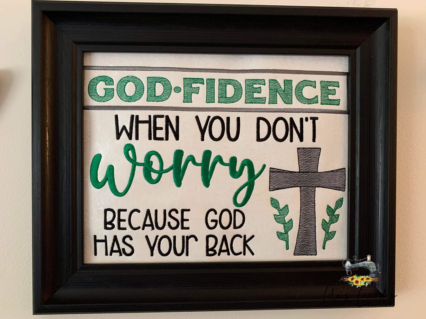 Godfidence - 3 sizes- Digital Embroidery Design