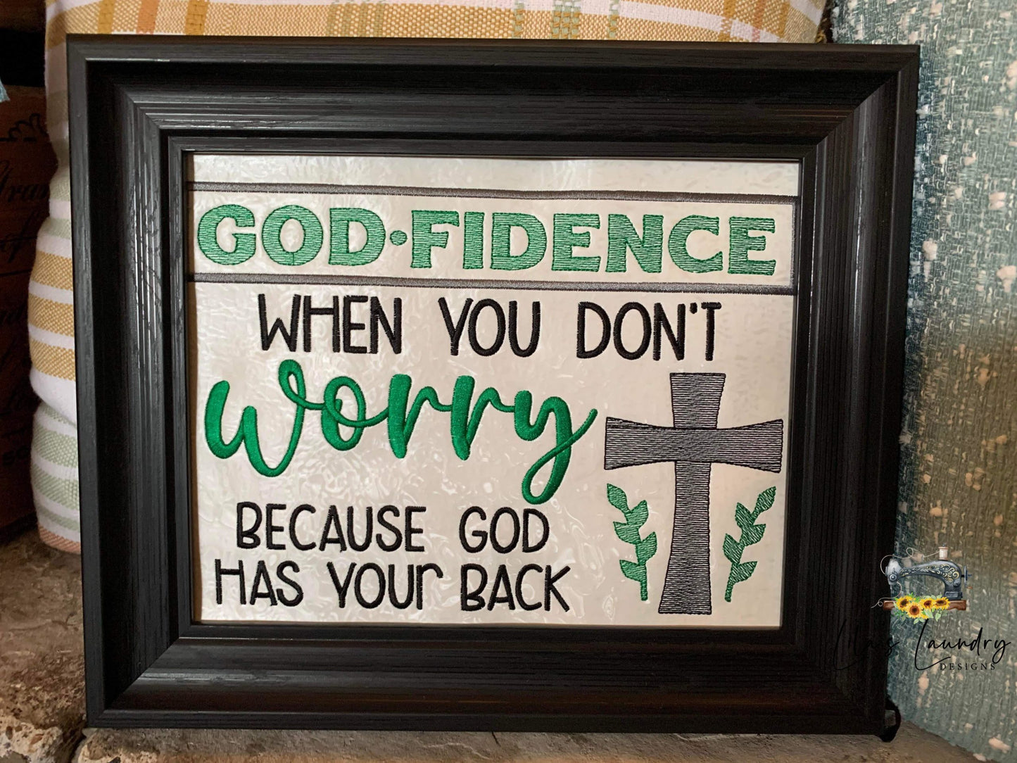 Godfidence - 3 sizes- Digital Embroidery Design