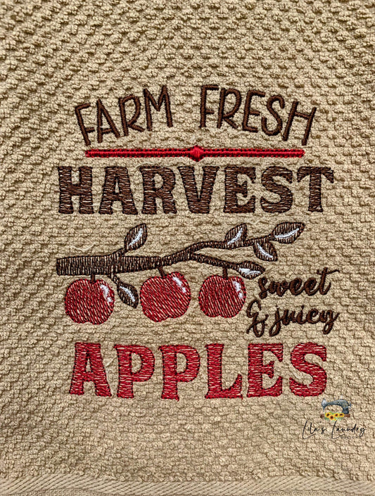 Farm Fresh Harvest - 3 sizes- Digital Embroidery Design