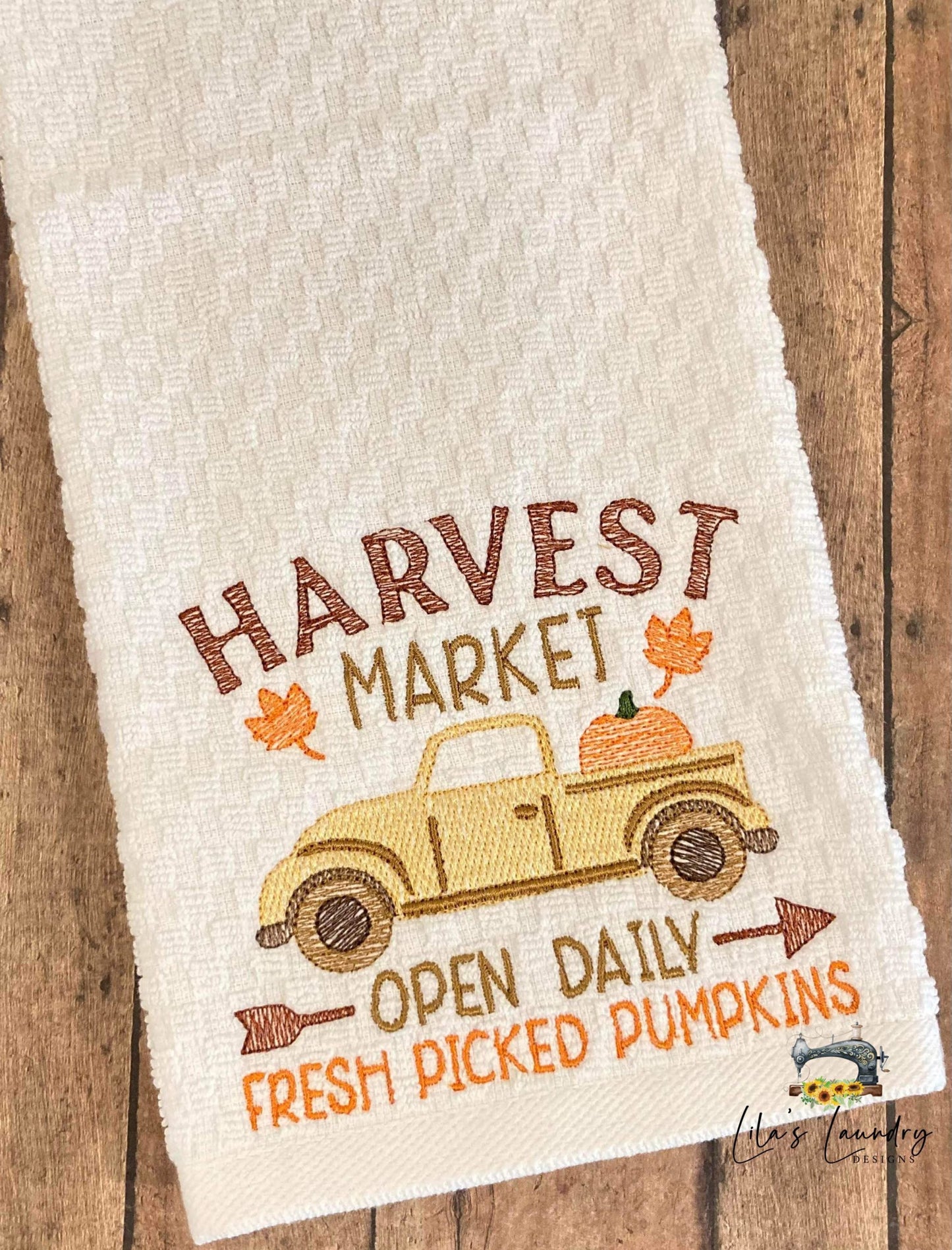 Harvest Market - 3 sizes- Digital Embroidery Design