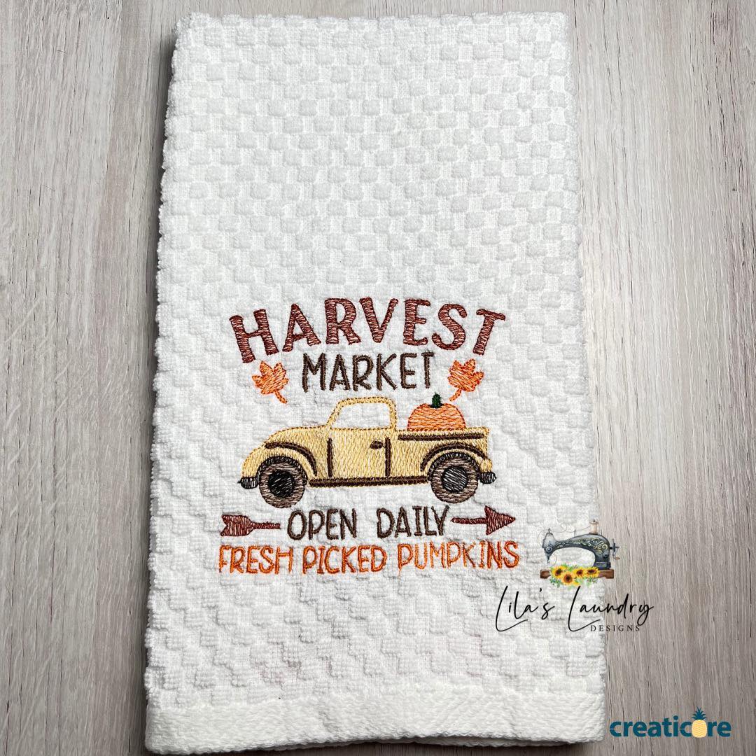 Harvest Market - 3 sizes- Digital Embroidery Design