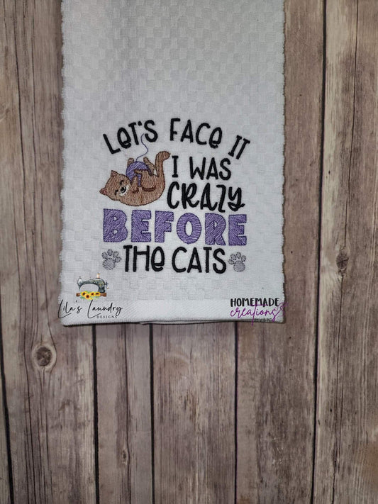 Crazy Before The Cats - 3 sizes- Digital Embroidery Design