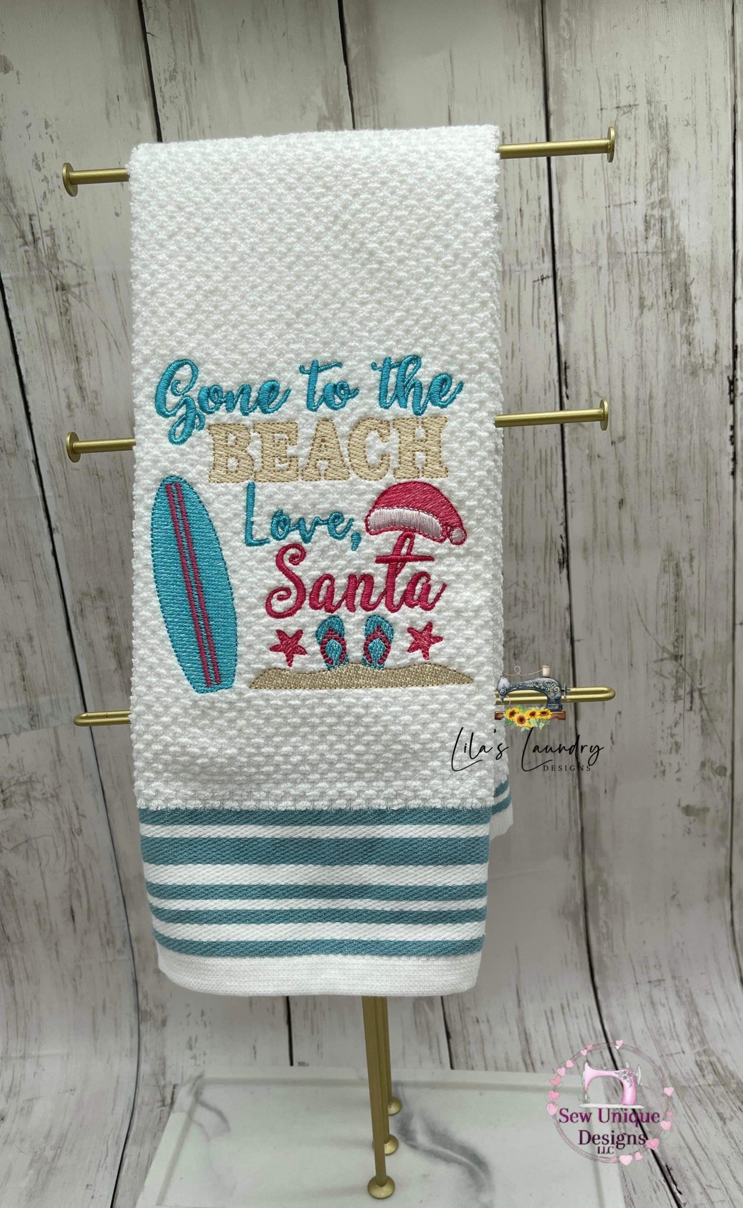 Love Santa - 4 sizes- Digital Embroidery Design