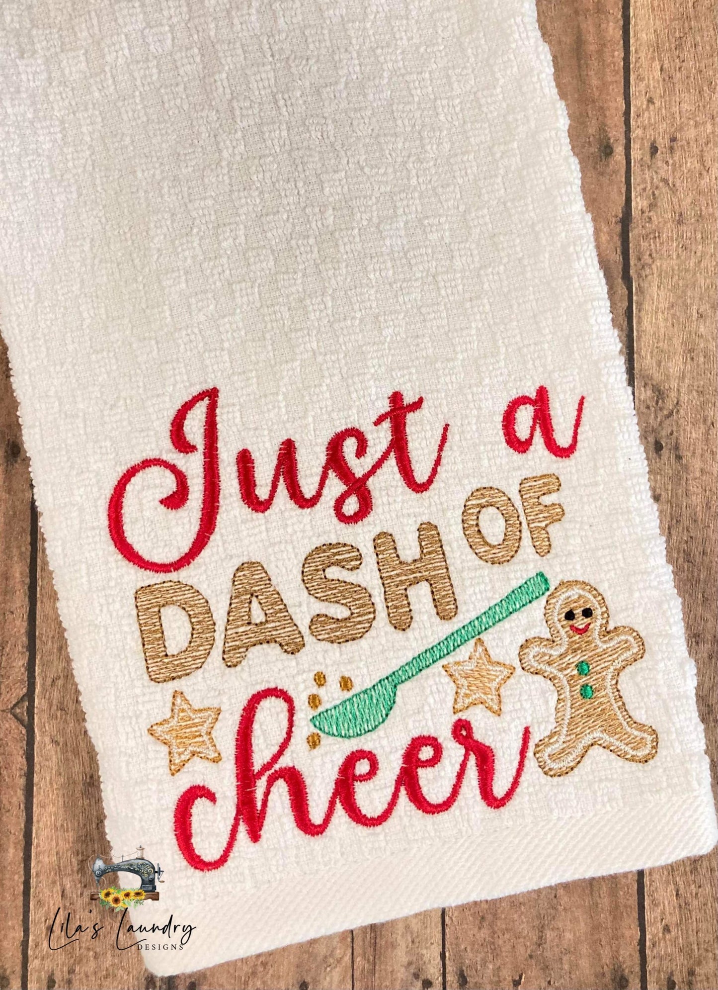 Dash of Cheer - 4 sizes- Digital Embroidery Design