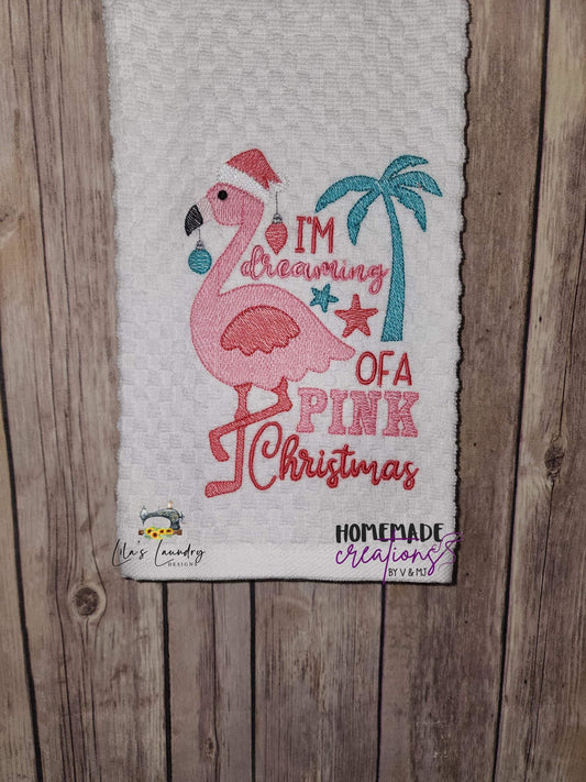 Pink Christmas - 3 sizes- Digital Embroidery Design