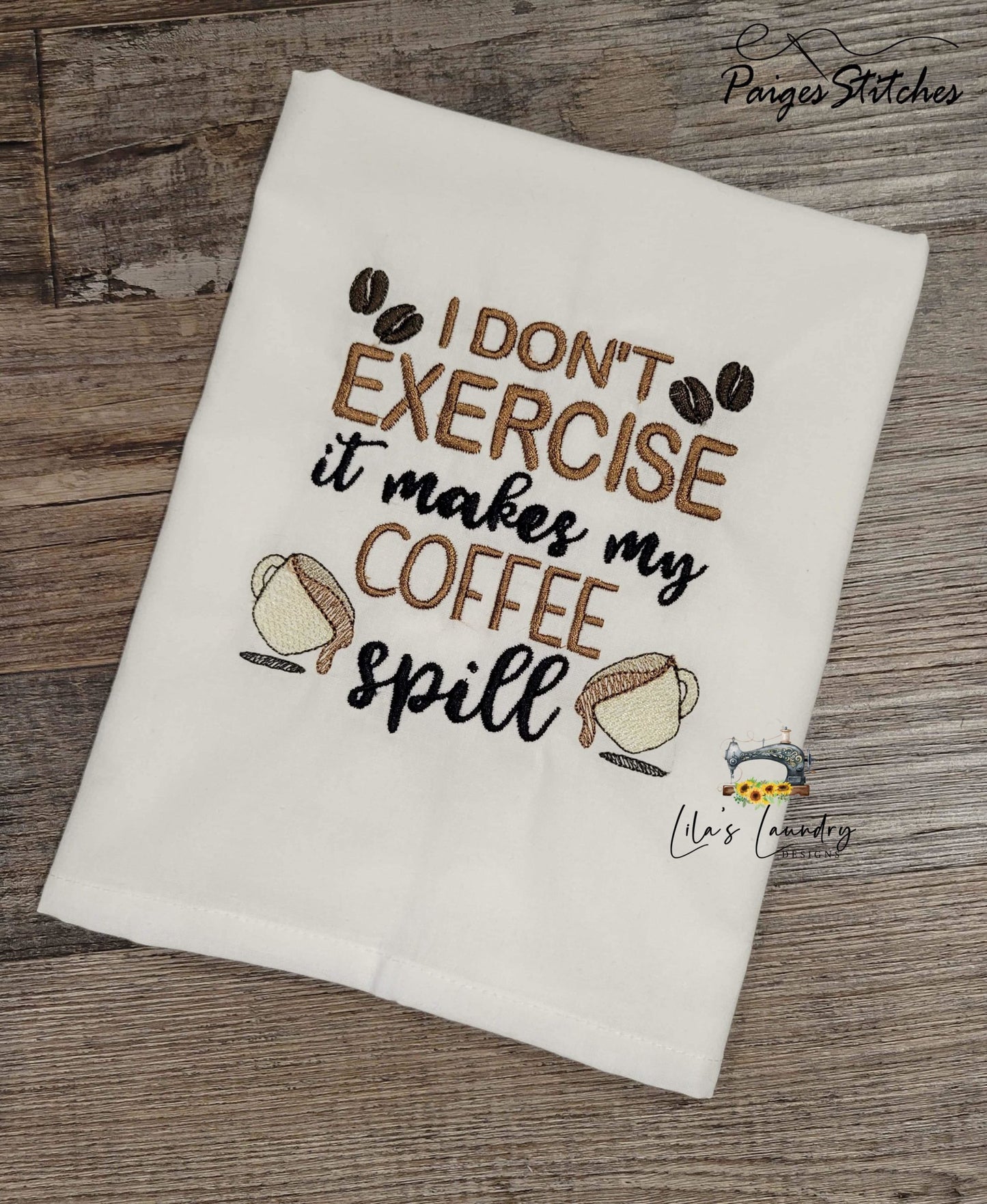 Makes My Coffee Spill - 3 sizes- Digital Embroidery Design