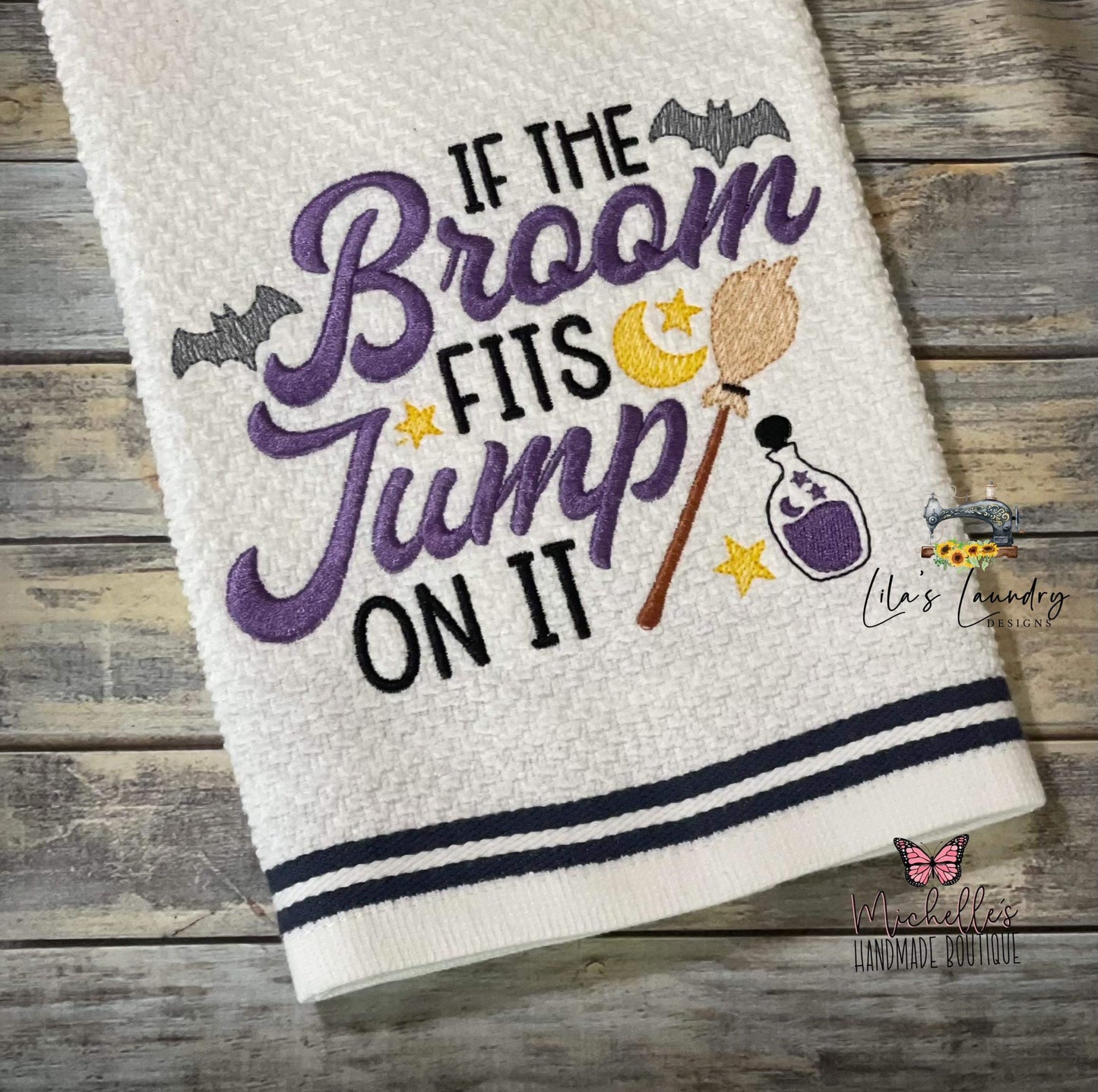 If the Broom Fits - 3 sizes- Digital Embroidery Design