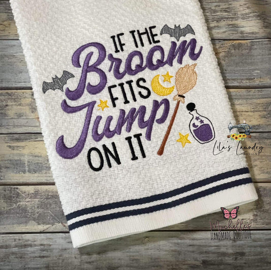 If the Broom Fits - 3 sizes- Digital Embroidery Design