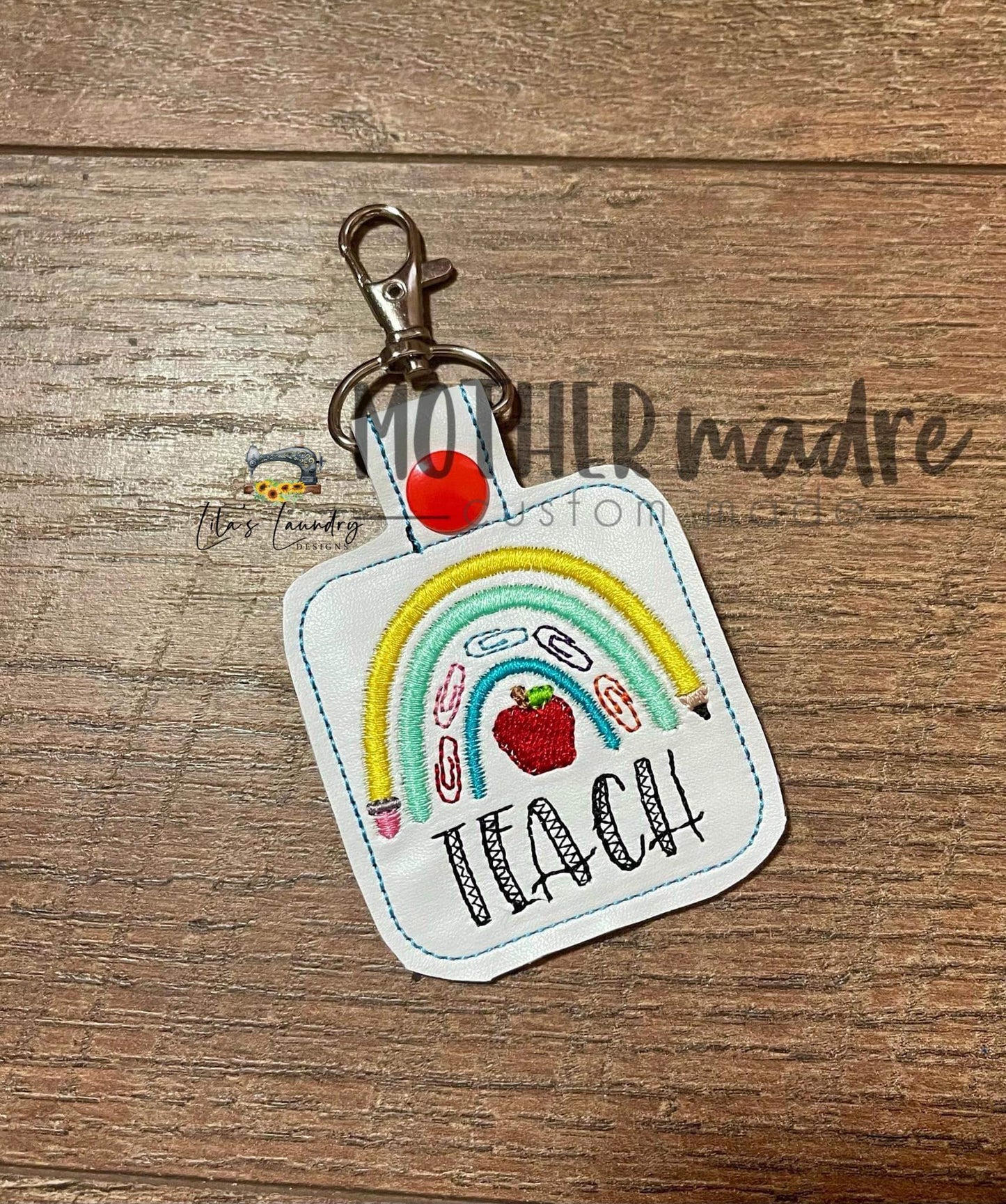 Teach Boho Rainbow Fobs - DIGITAL Embroidery DESIGN