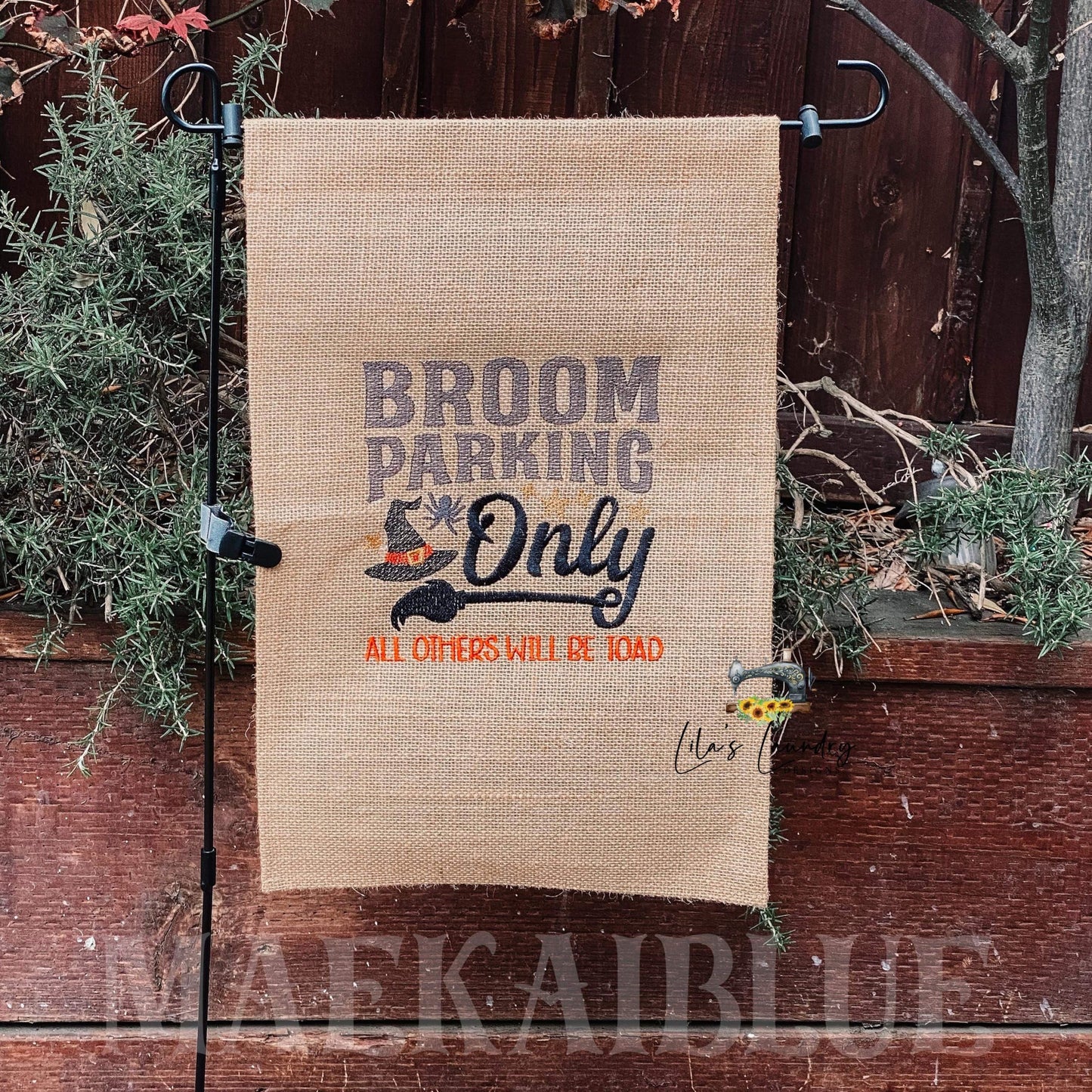 Broom Parking Only - 3 sizes- Digital Embroidery Design