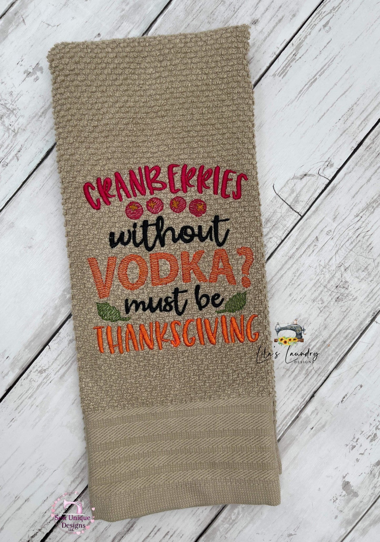 Must Be Thanksgiving - 3 sizes- Digital Embroidery Design