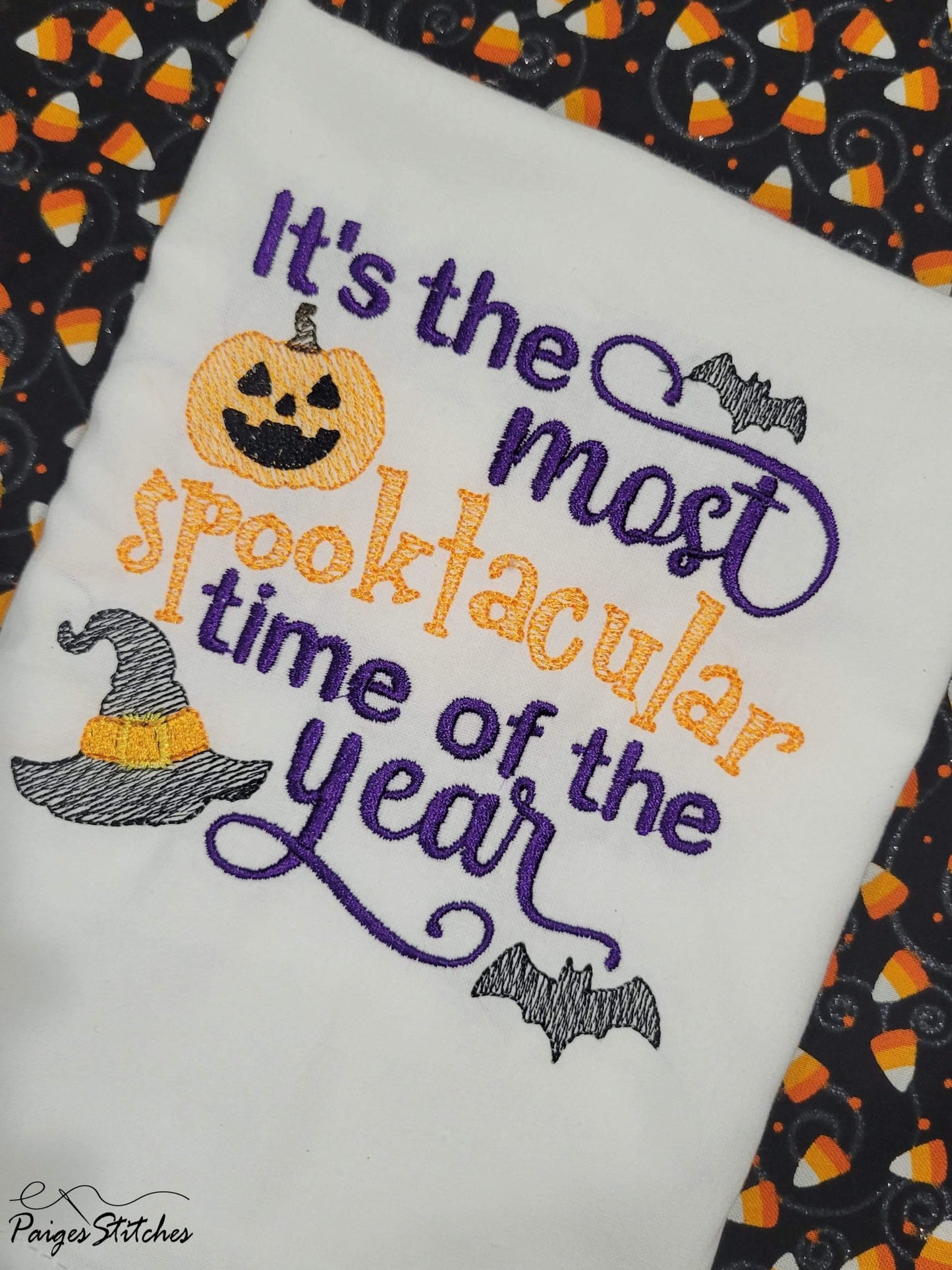 Most Spooktacular Time of the Year - 4 sizes- Digital Embroidery Design