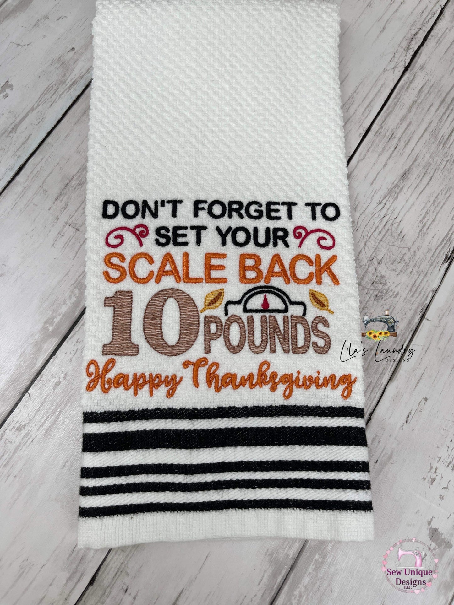 Set Your Scale Back - 3 sizes- Digital Embroidery Design