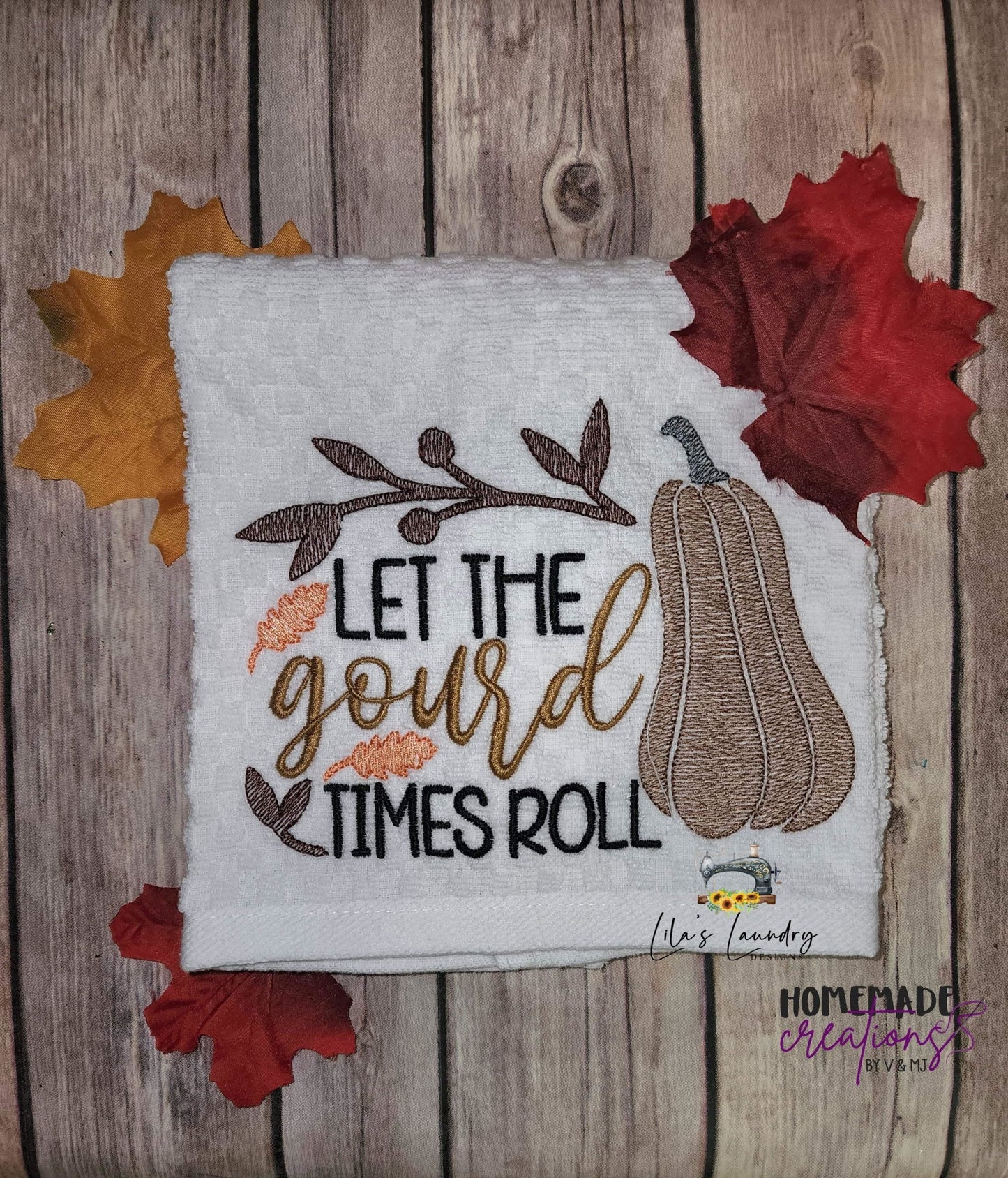 Gourd Times Roll - 3 sizes- Digital Embroidery Design