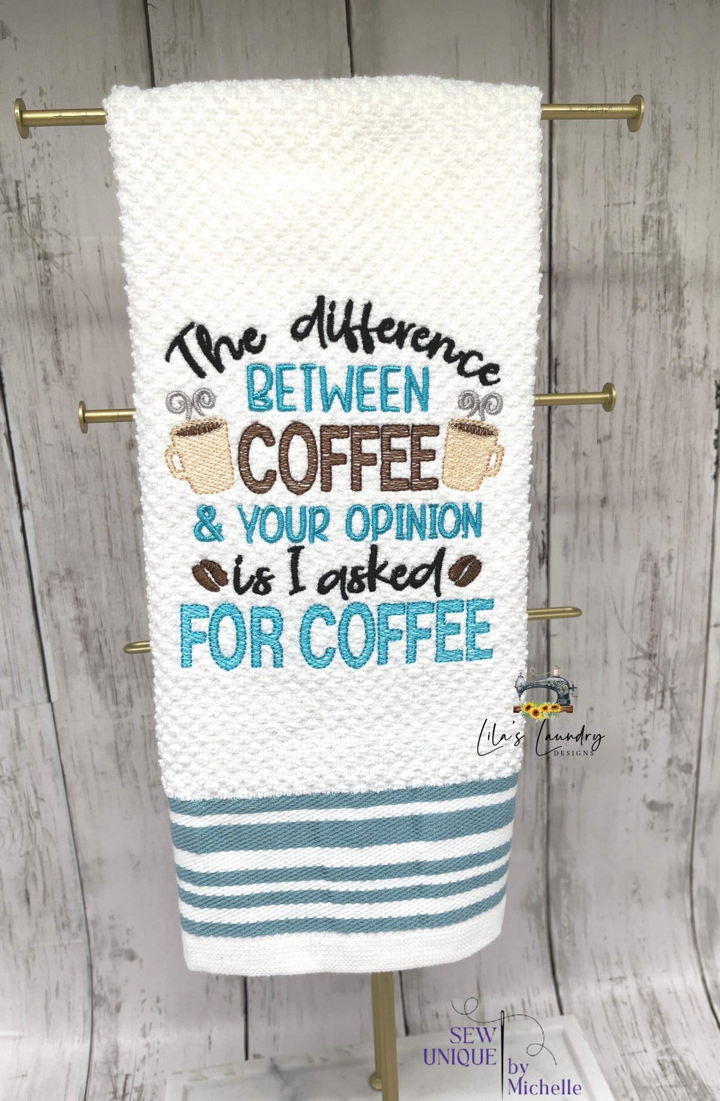 Asked for Coffee - 3 sizes- Digital Embroidery Design