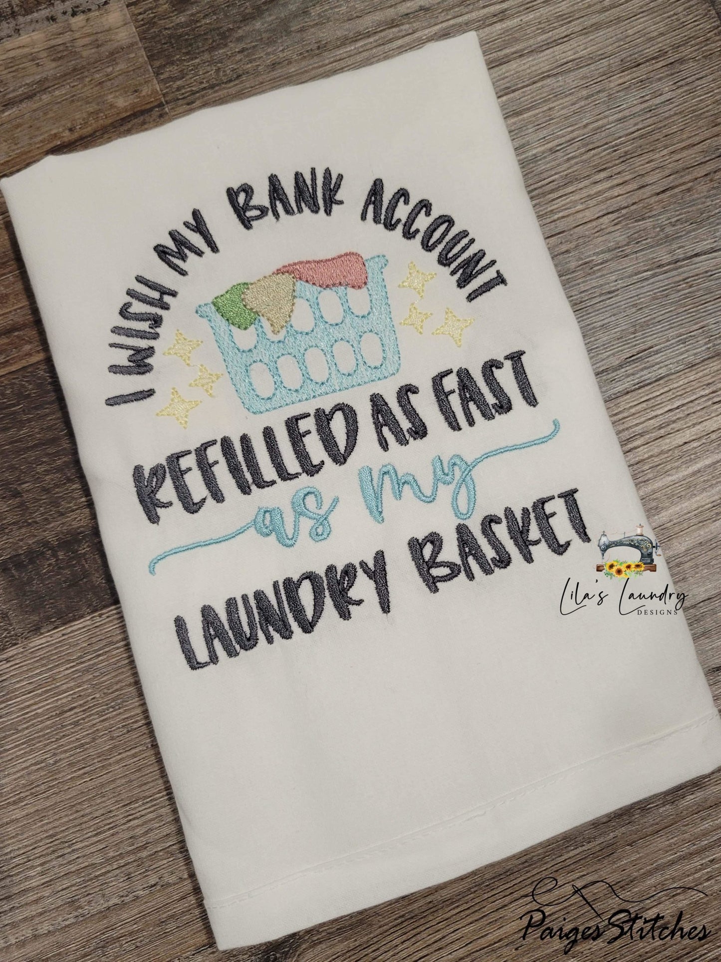 Laundry Basket - 3 sizes- Digital Embroidery Design