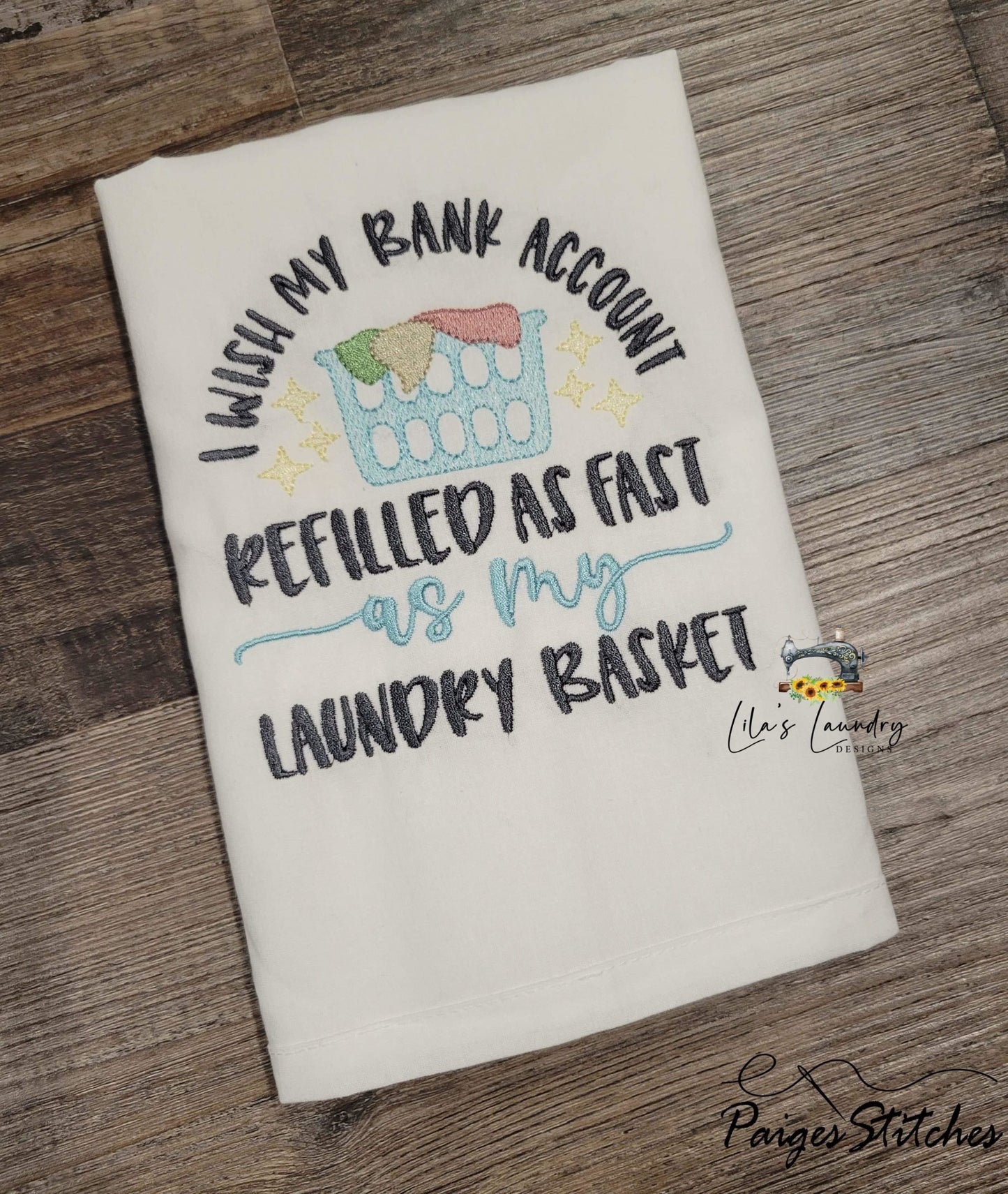 Laundry Basket - 3 sizes- Digital Embroidery Design
